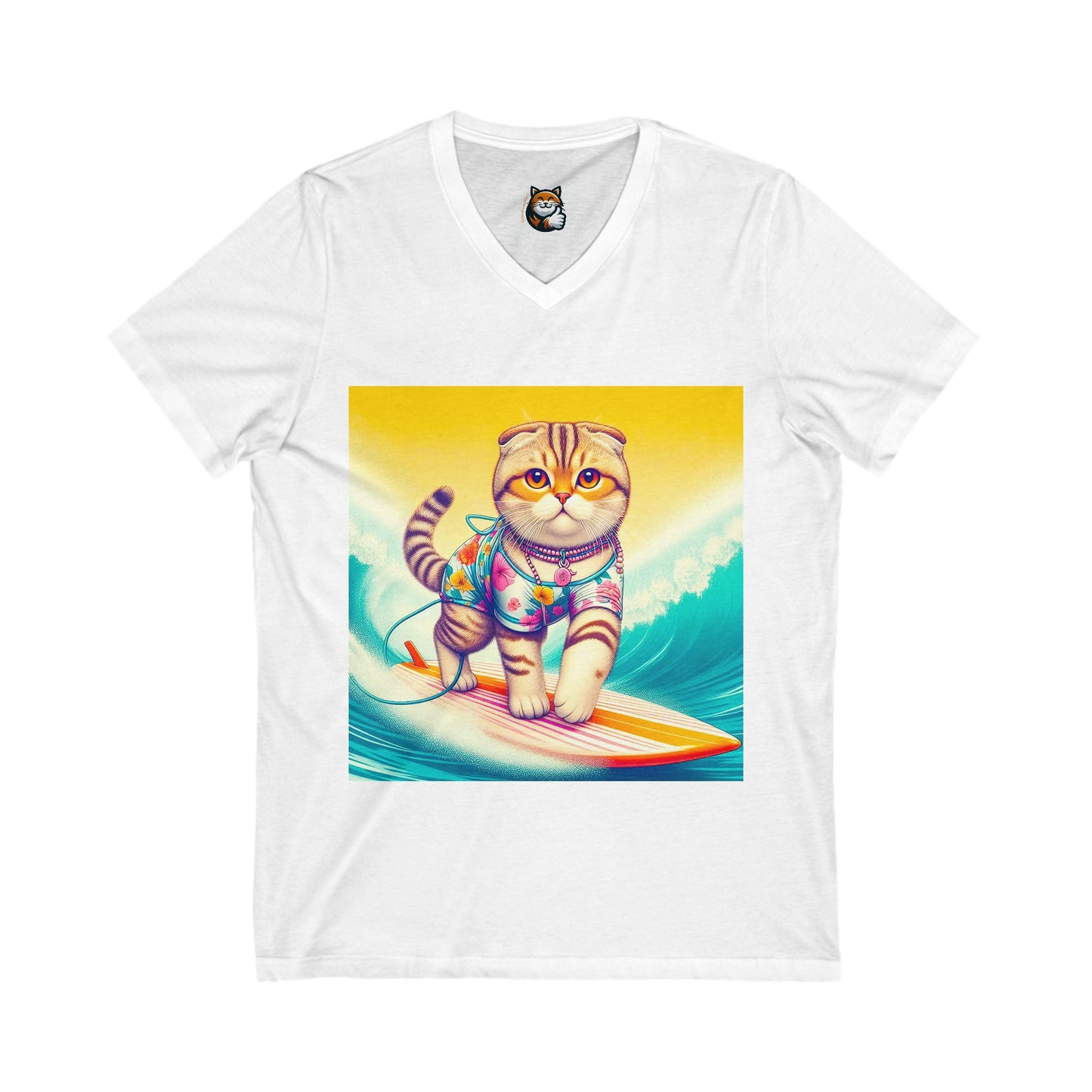 Scottish Fold pretty surfer tee