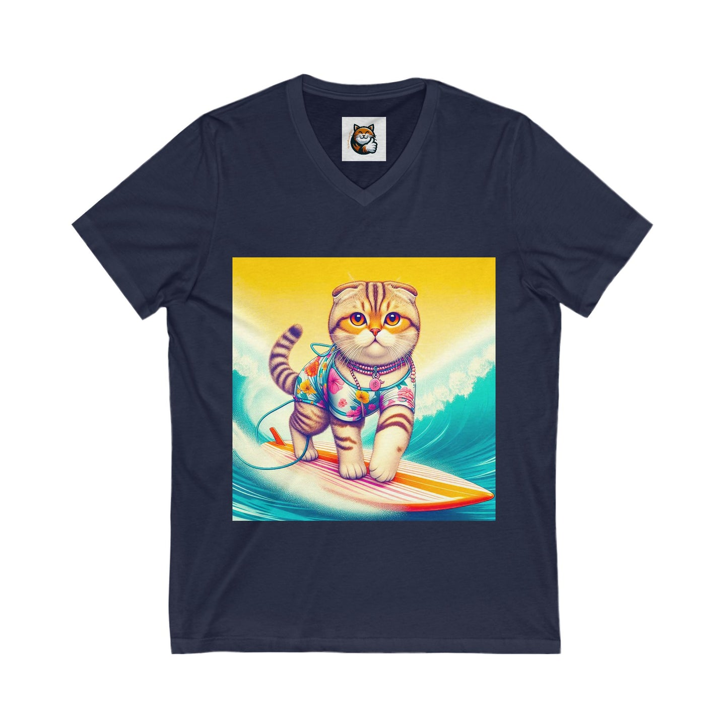 Scottish Fold pretty surfer tee