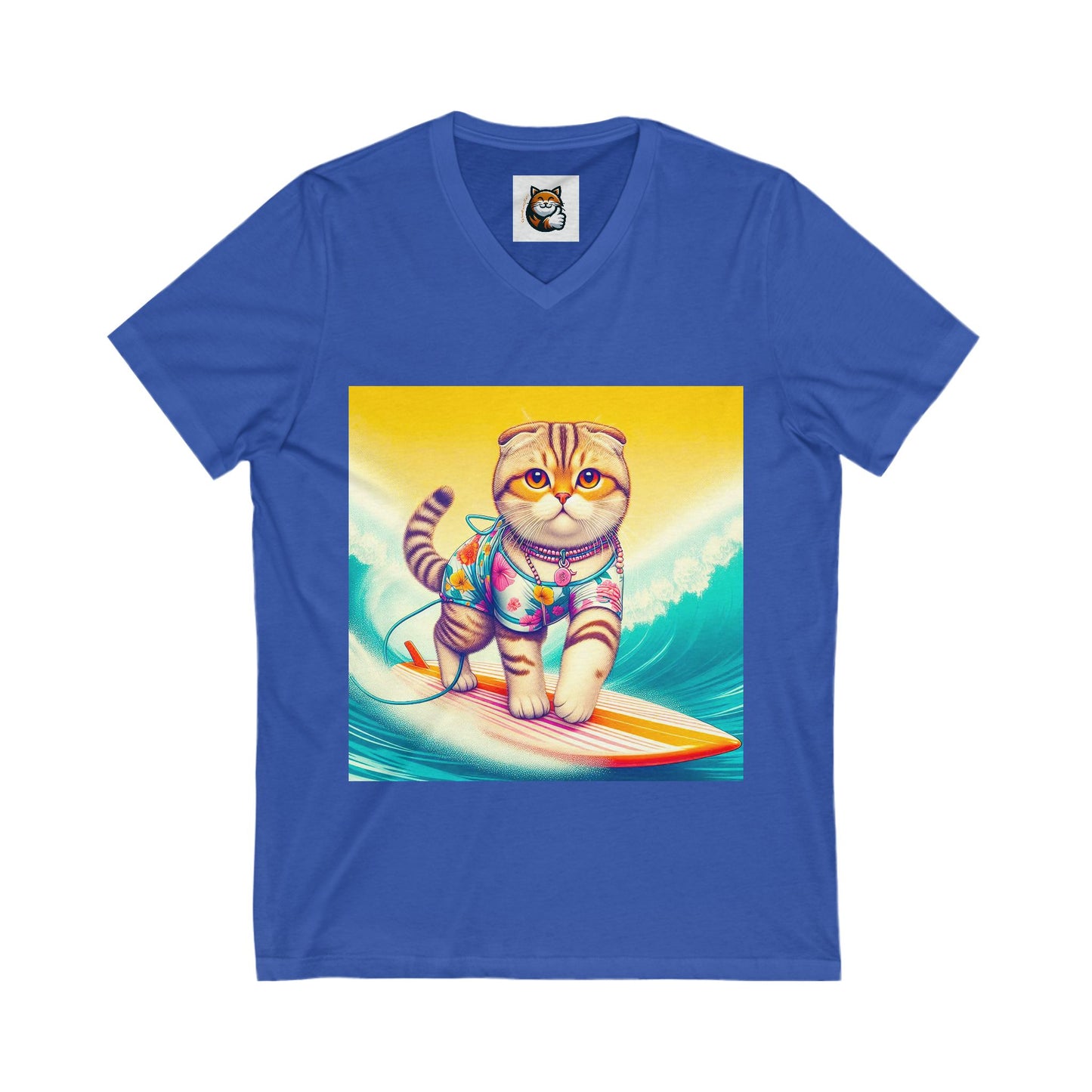 Scottish Fold pretty surfer tee