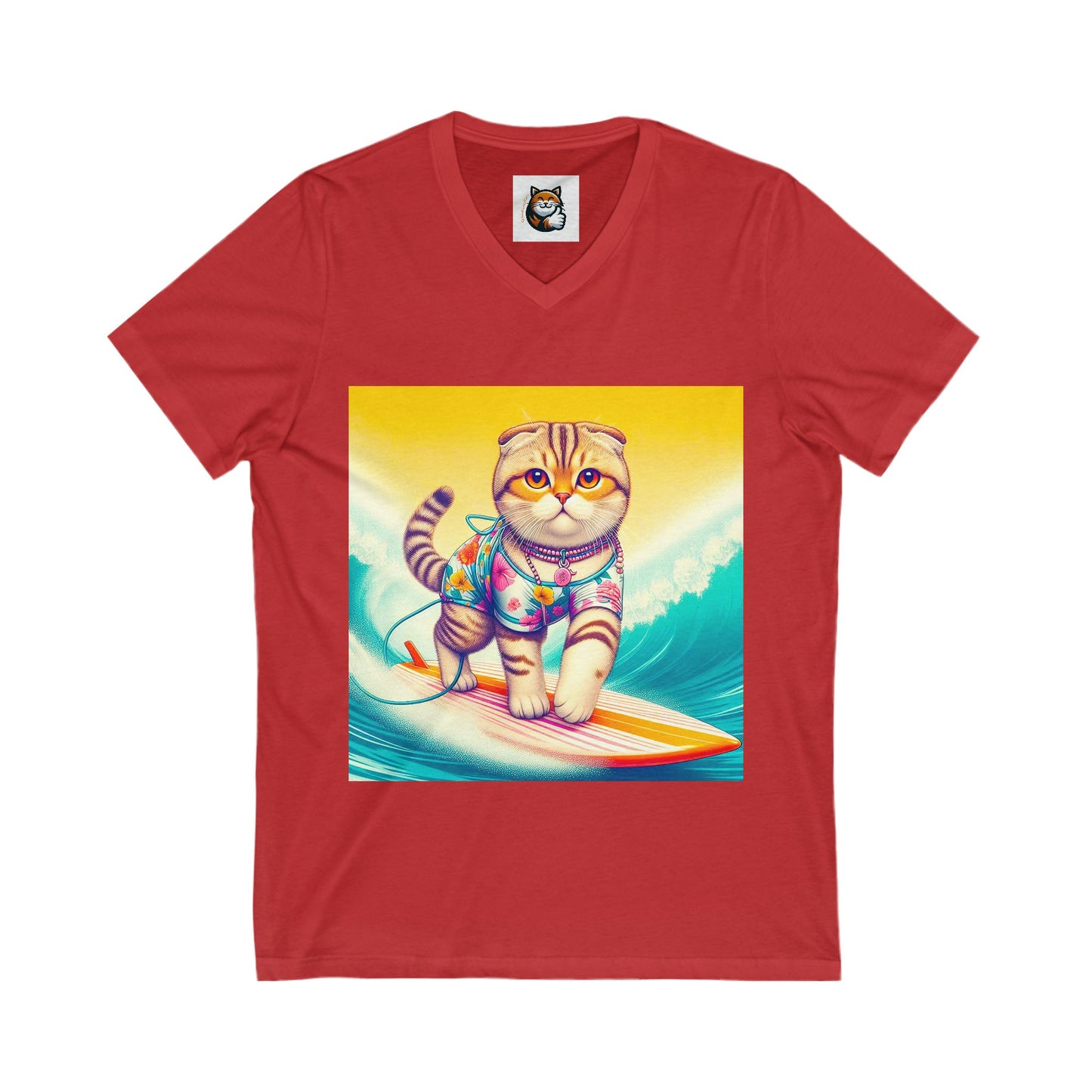Scottish Fold pretty surfer tee