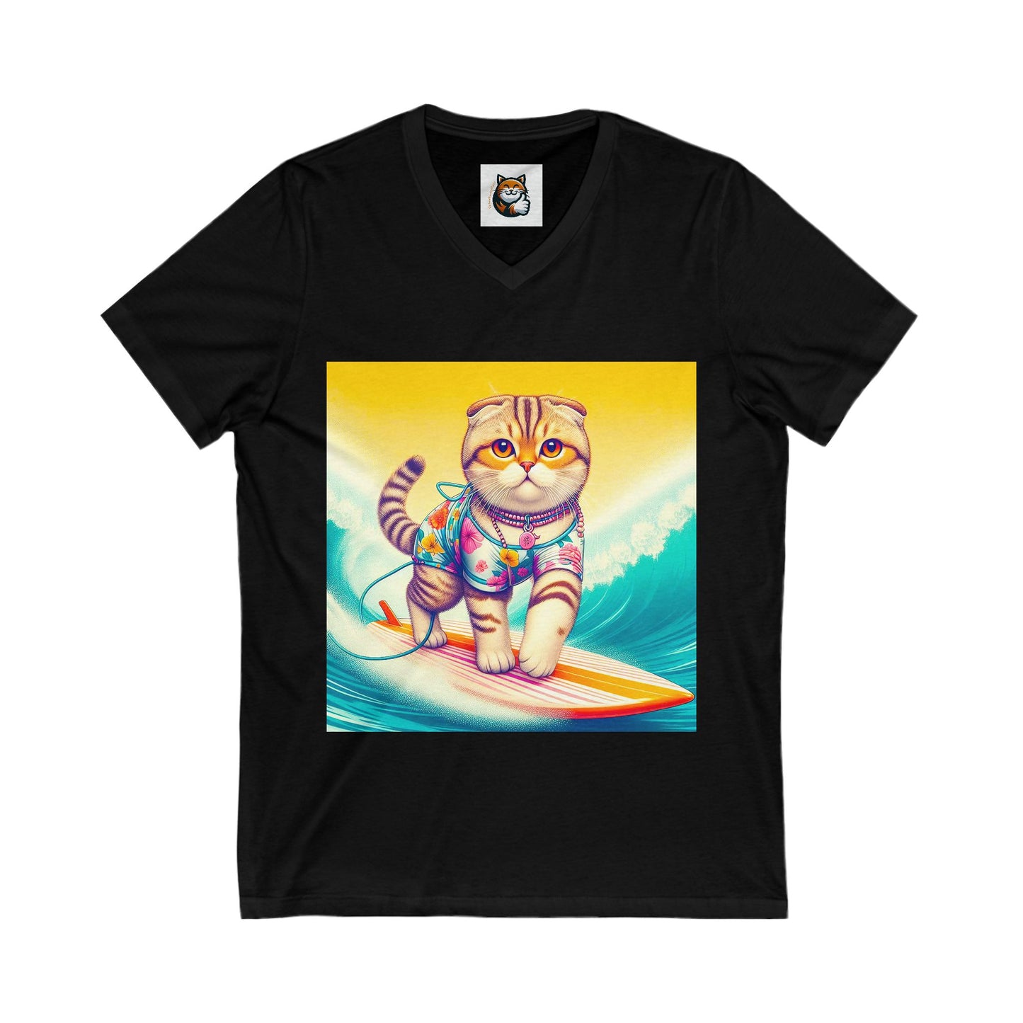 Scottish Fold pretty surfer tee