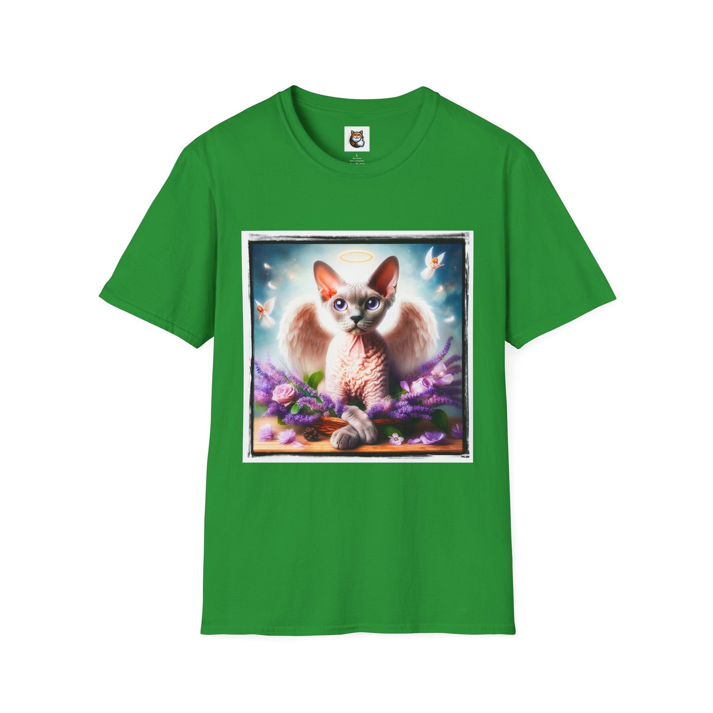Devon Rex wings Unisex Softstyle T-Shirt
