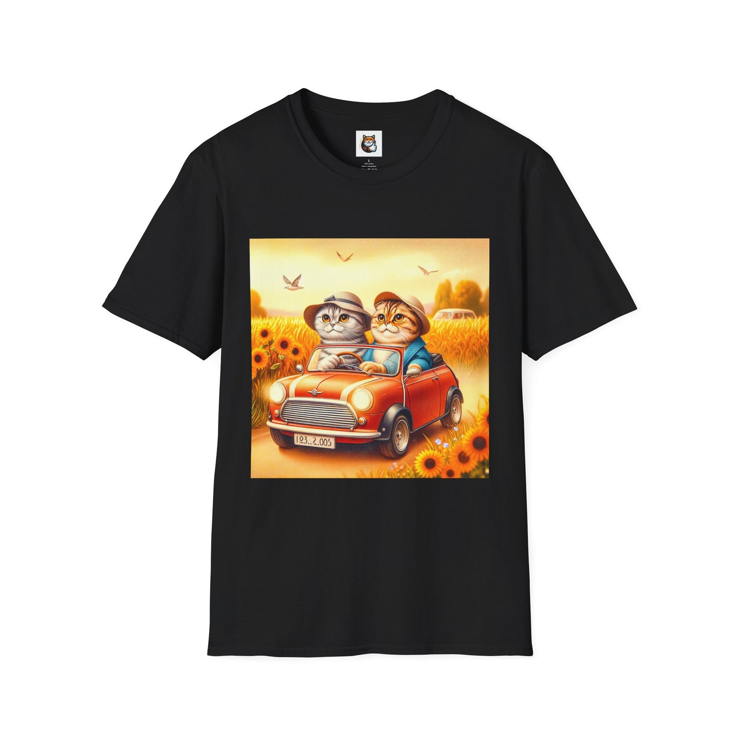 Scottish Fold pretty flowers shirt