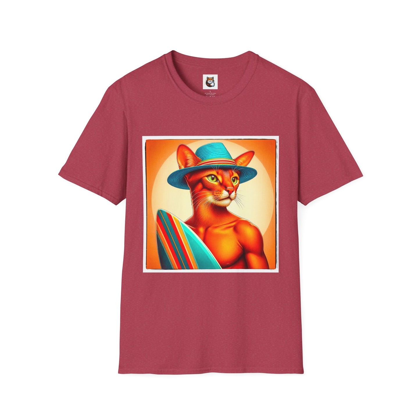 Abyssinian surfing Softstyle T-Shirt