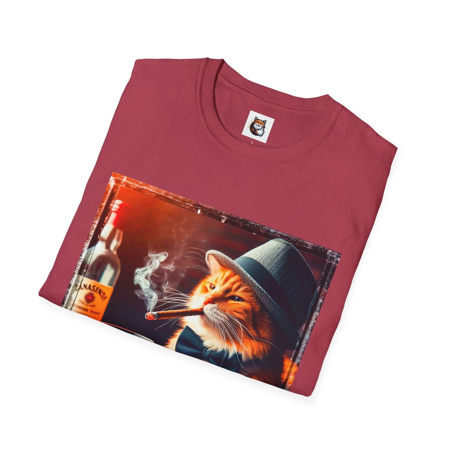 Domestic Cat Unisex Softstyle T-Shirt by Printify