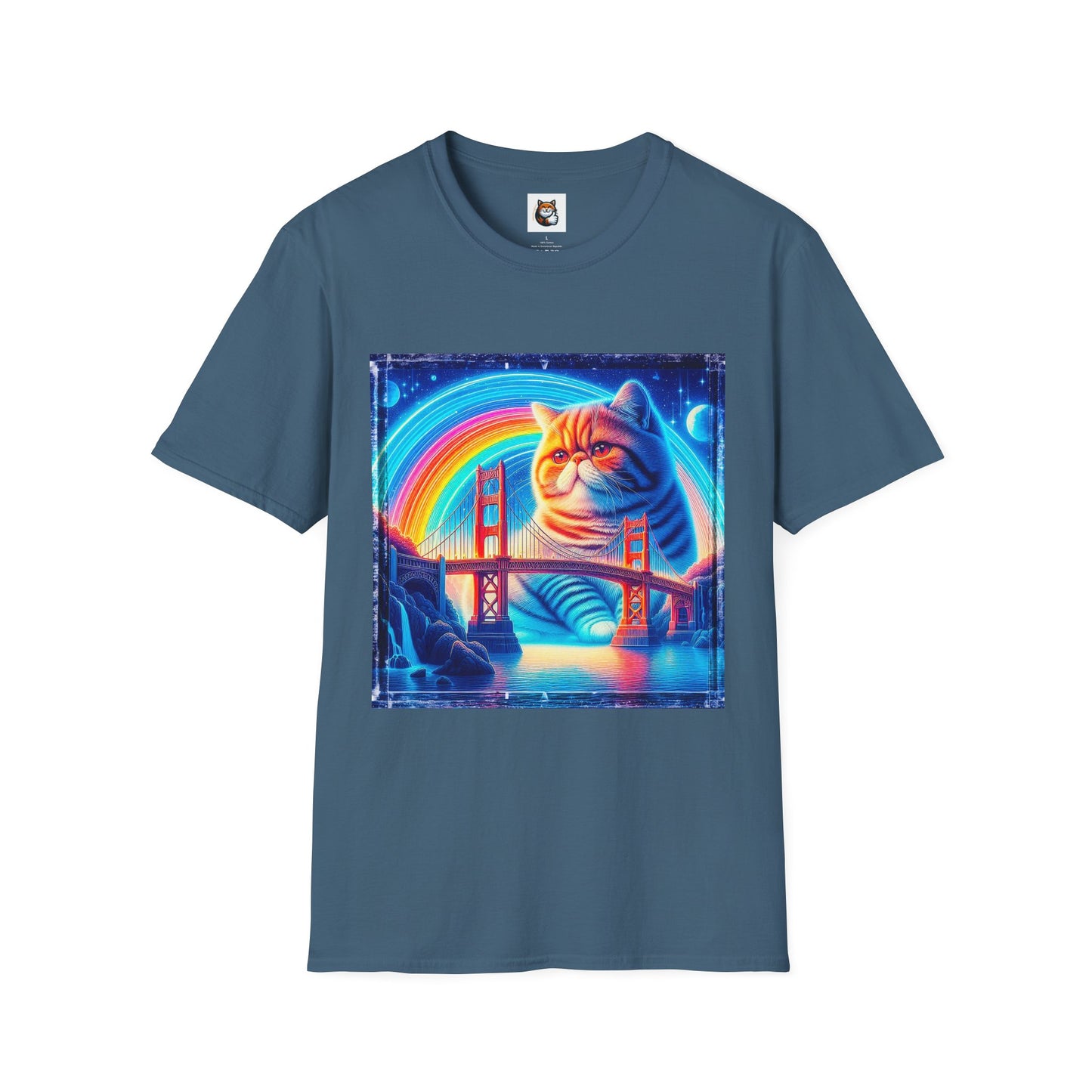 Exotic Shorthair Cat Unisex Softstyle T-Shirt