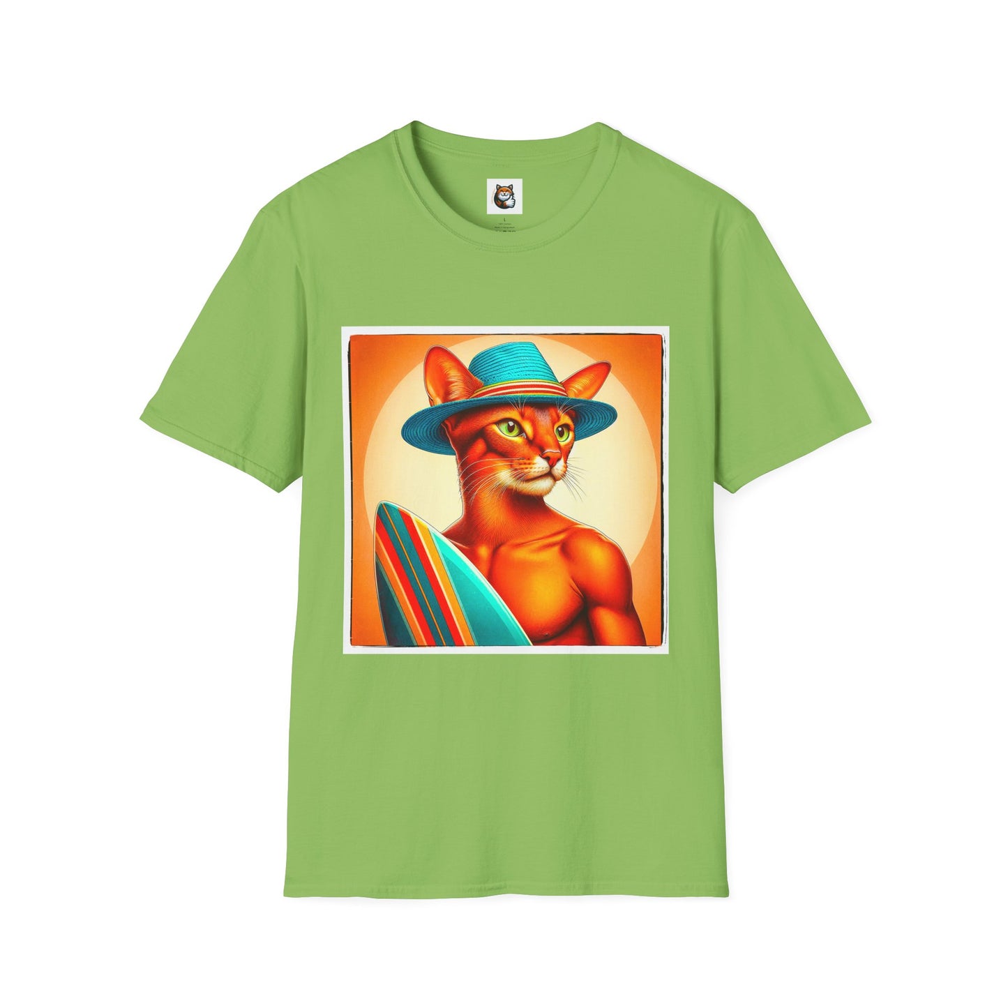 Abyssinian surfing Softstyle T-Shirt