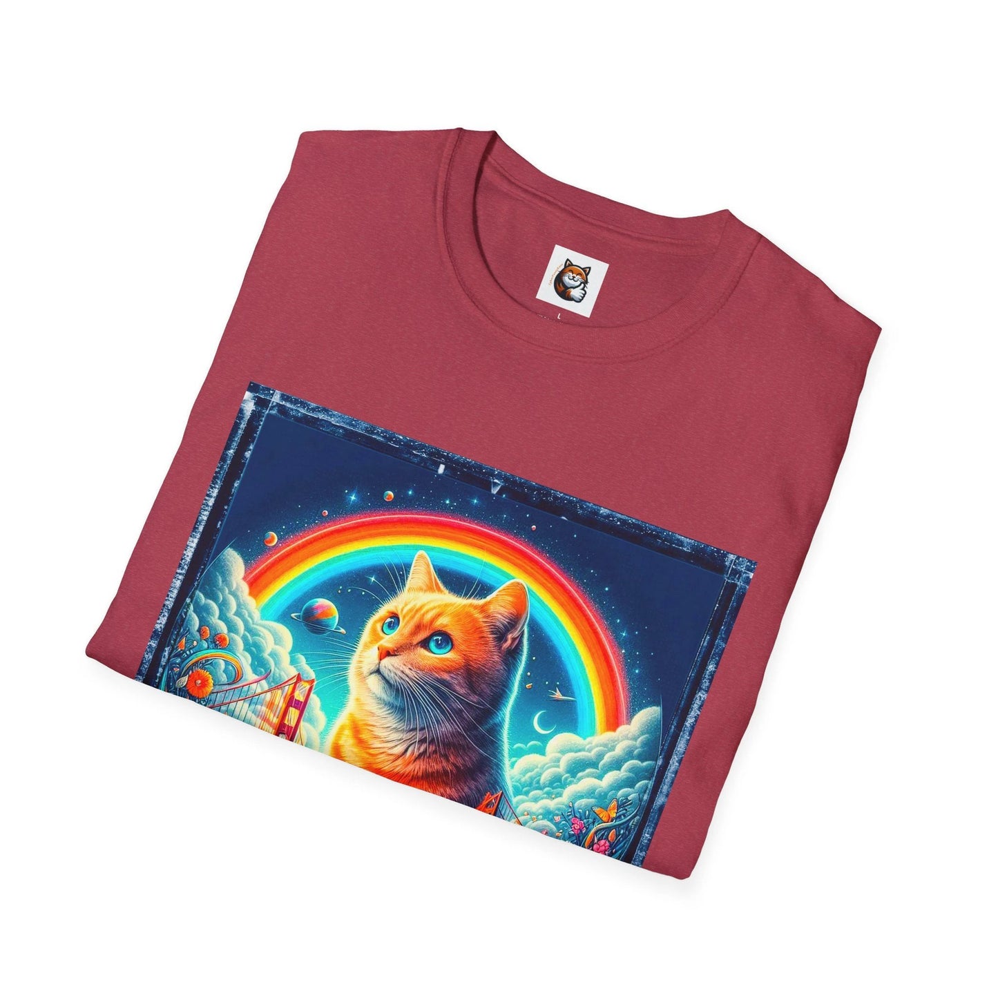 Domestic Cat Unisex Softstyle T-Shirt by Printify