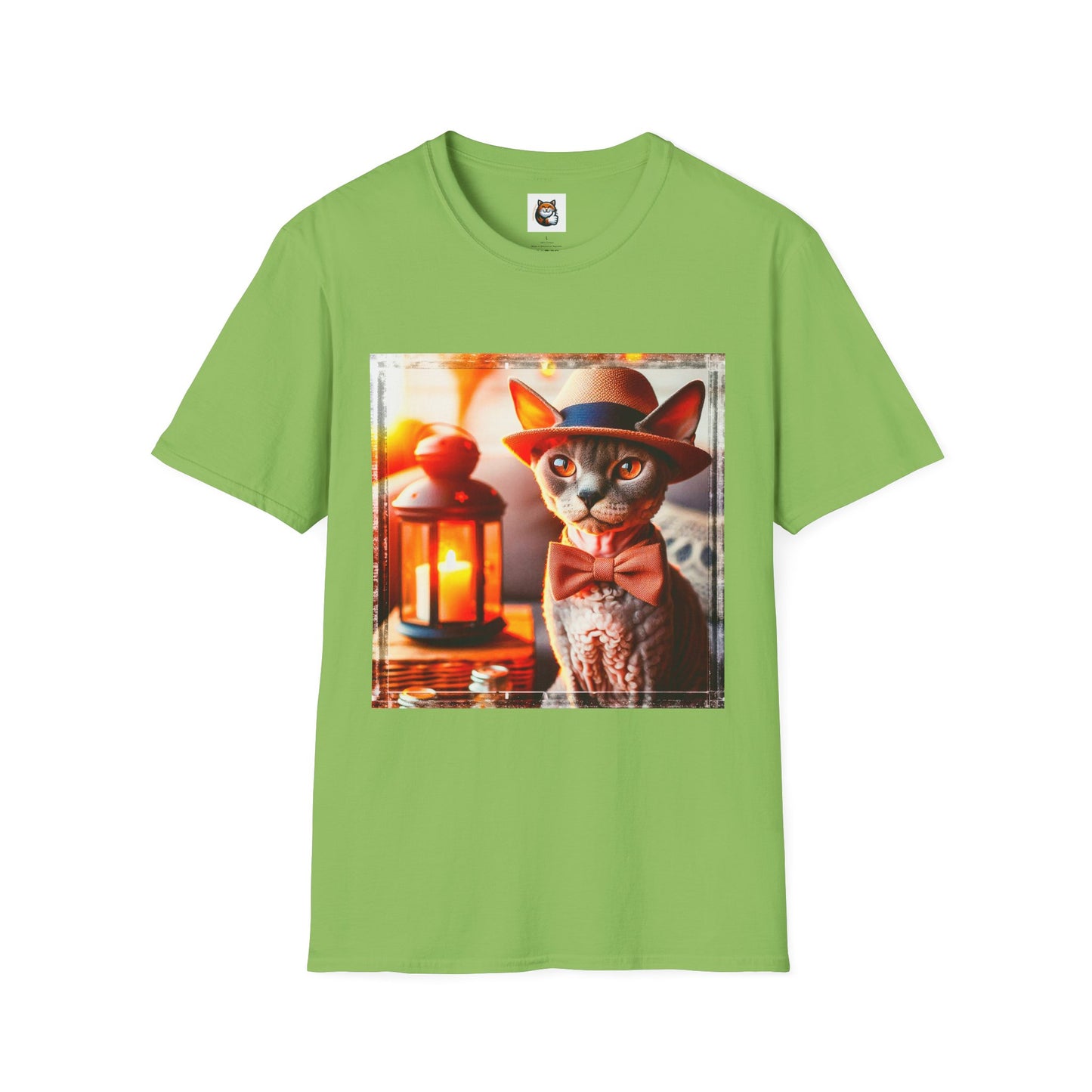 Devon Rex Cat Unisex Softstyle T-Shirt