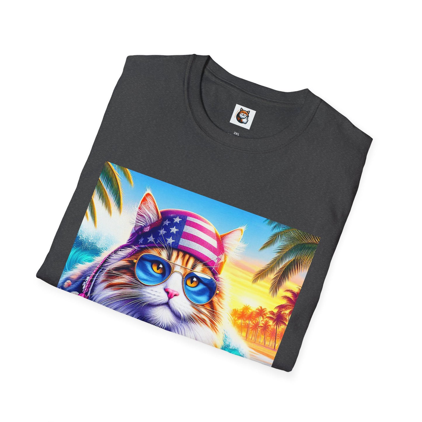 Siberian Cat American surfer