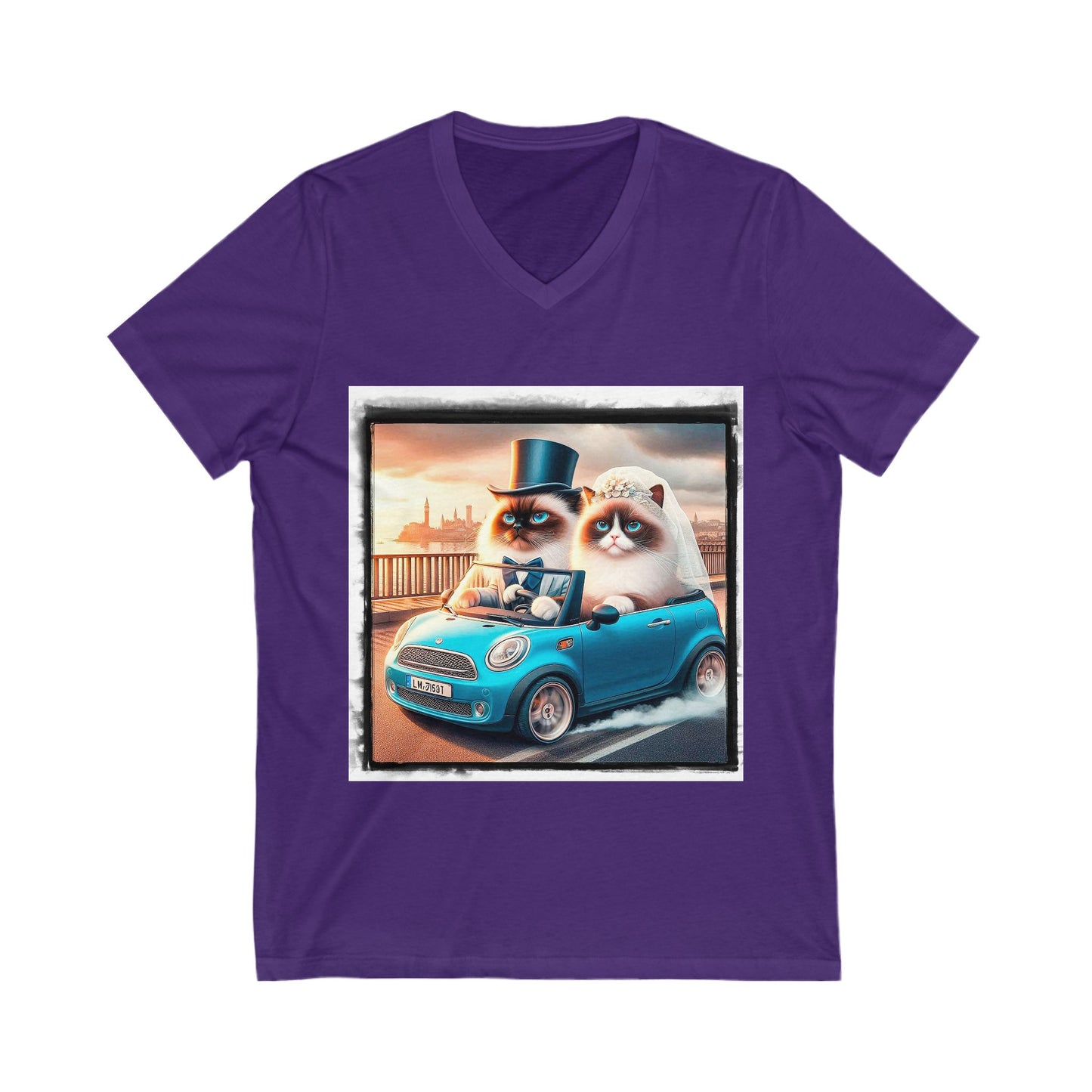 Wacky Birman Unisex Jersey Short Sleeve V-Neck Tee