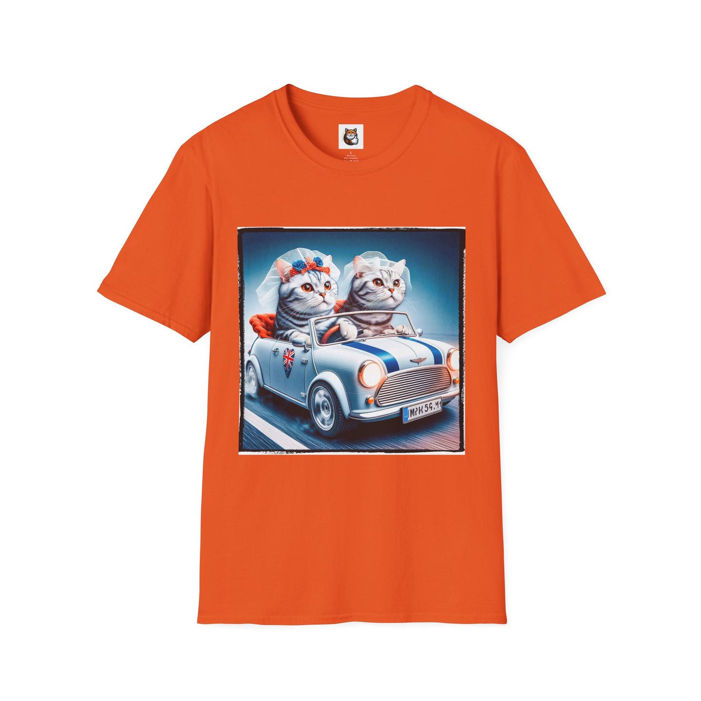 Wacky American Shorthair driving Softstyle T-Shirt
