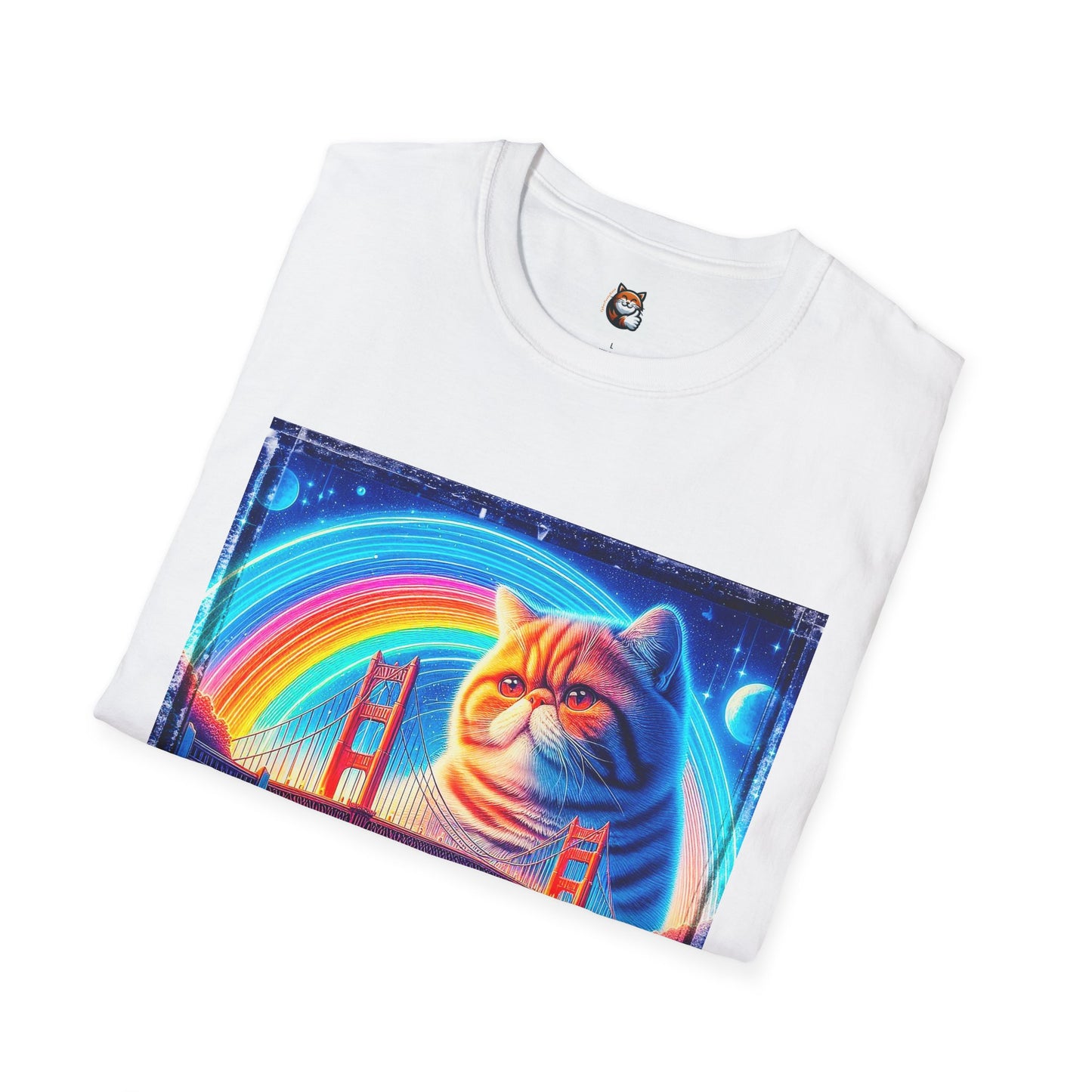 Exotic Shorthair Cat Unisex Softstyle T-Shirt
