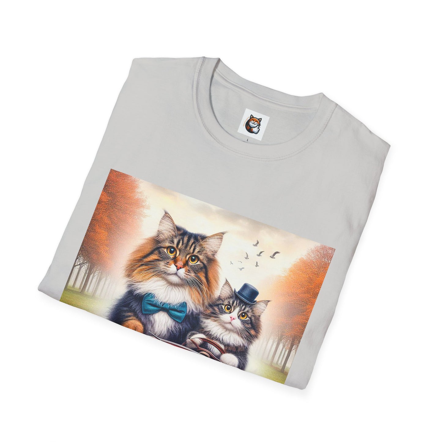 Wacky Norwegian Forest Cat Unisex Softstyle T-Shirt
