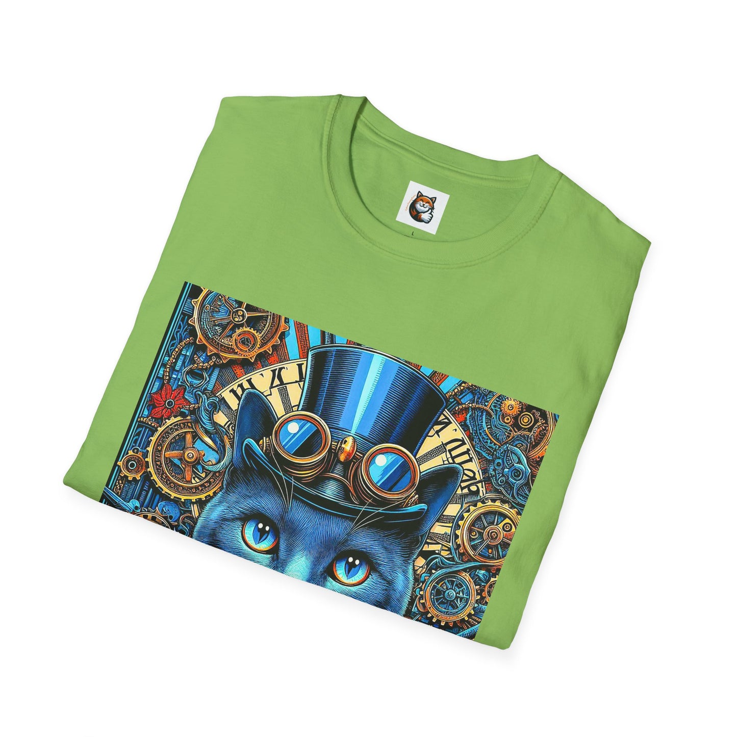 Russian Blue Cat Unisex Softstyle T-Shirt