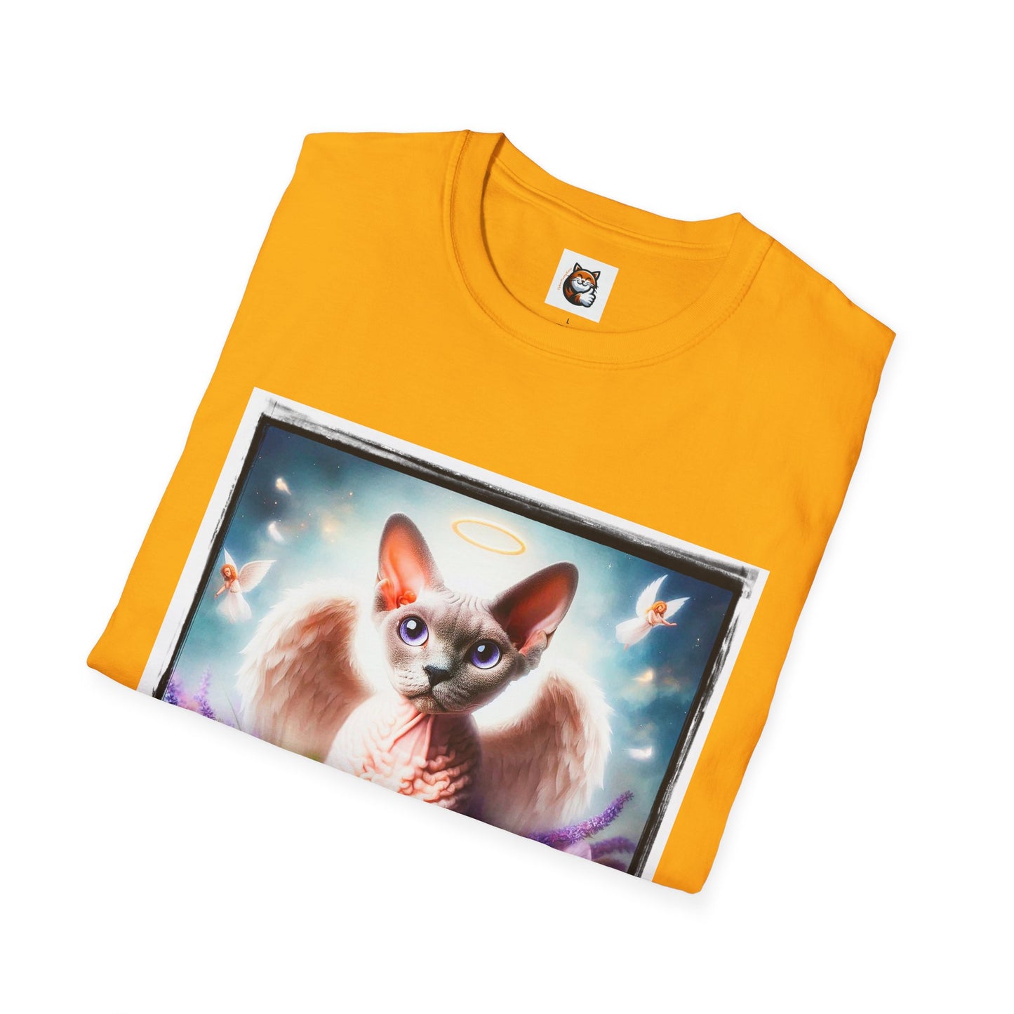 Devon Rex wings Unisex Softstyle T-Shirt