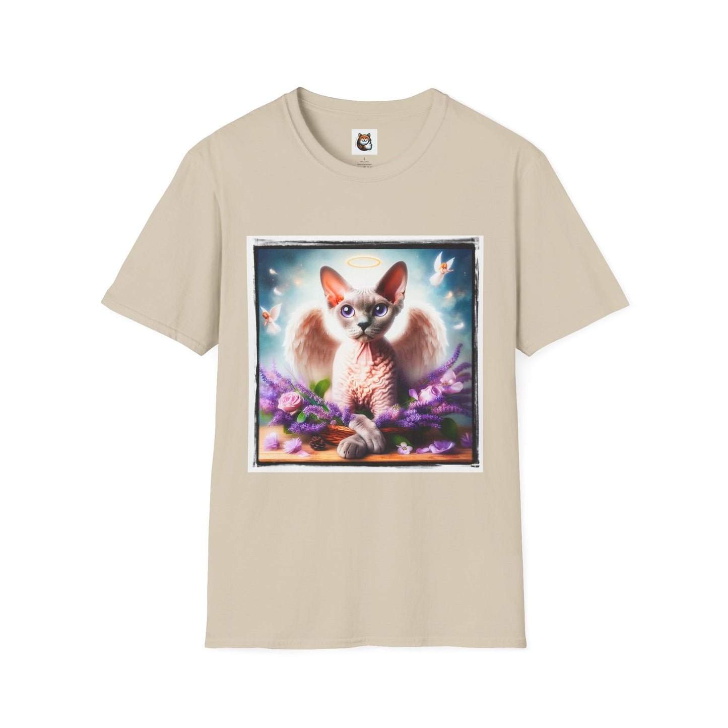 Devon Rex wings Unisex Softstyle T-Shirt