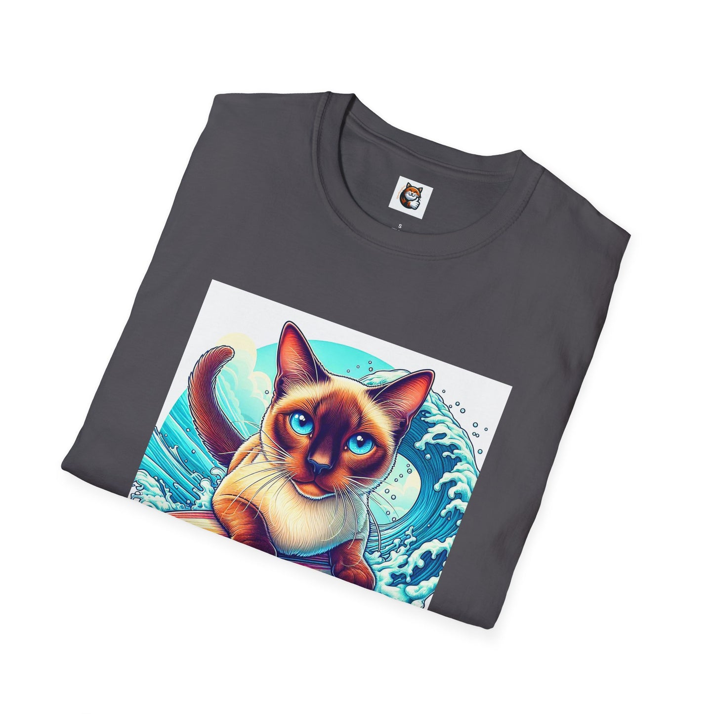 Surfing Siamese Cat