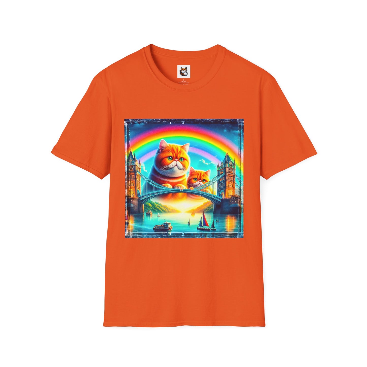 Exotic Shorthair Cat Unisex Softstyle T-Shirt