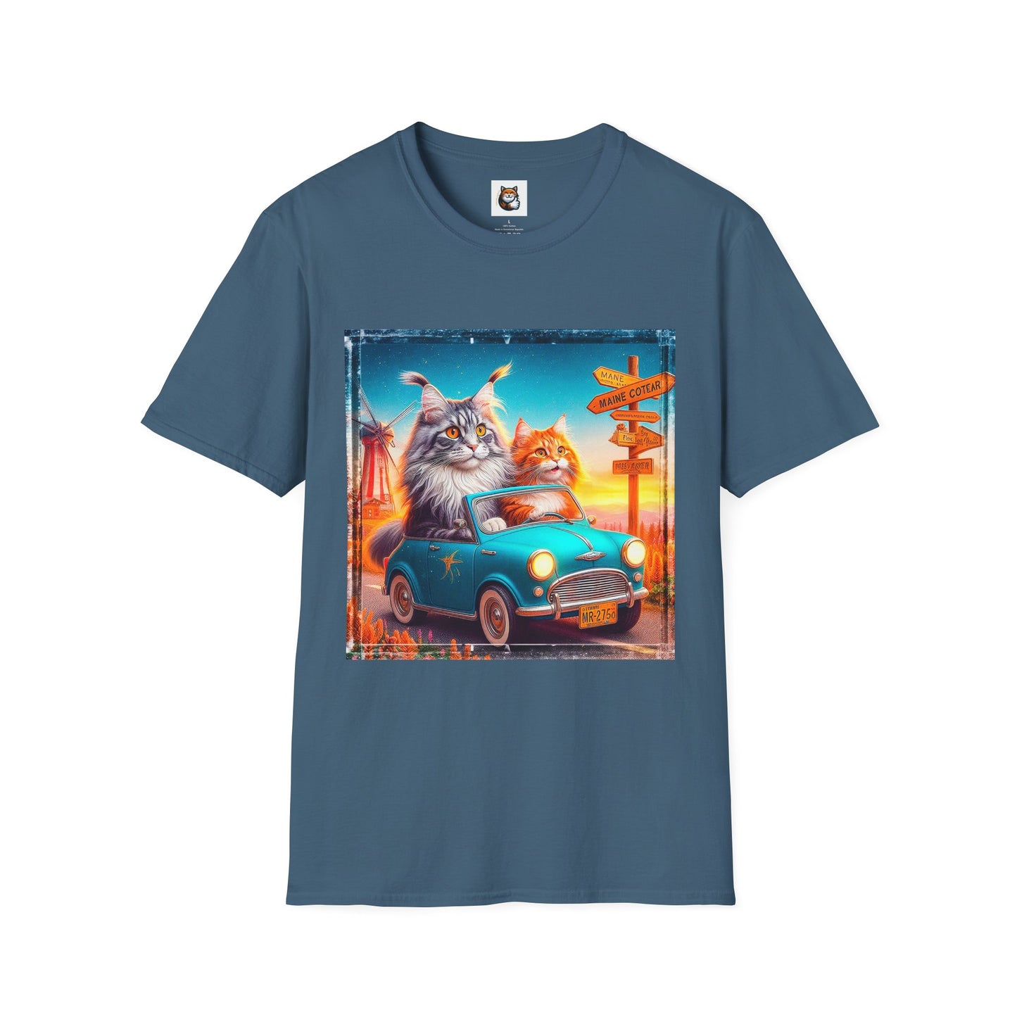 Wacky Maine Coon Unisex Softstyle T-Shirt