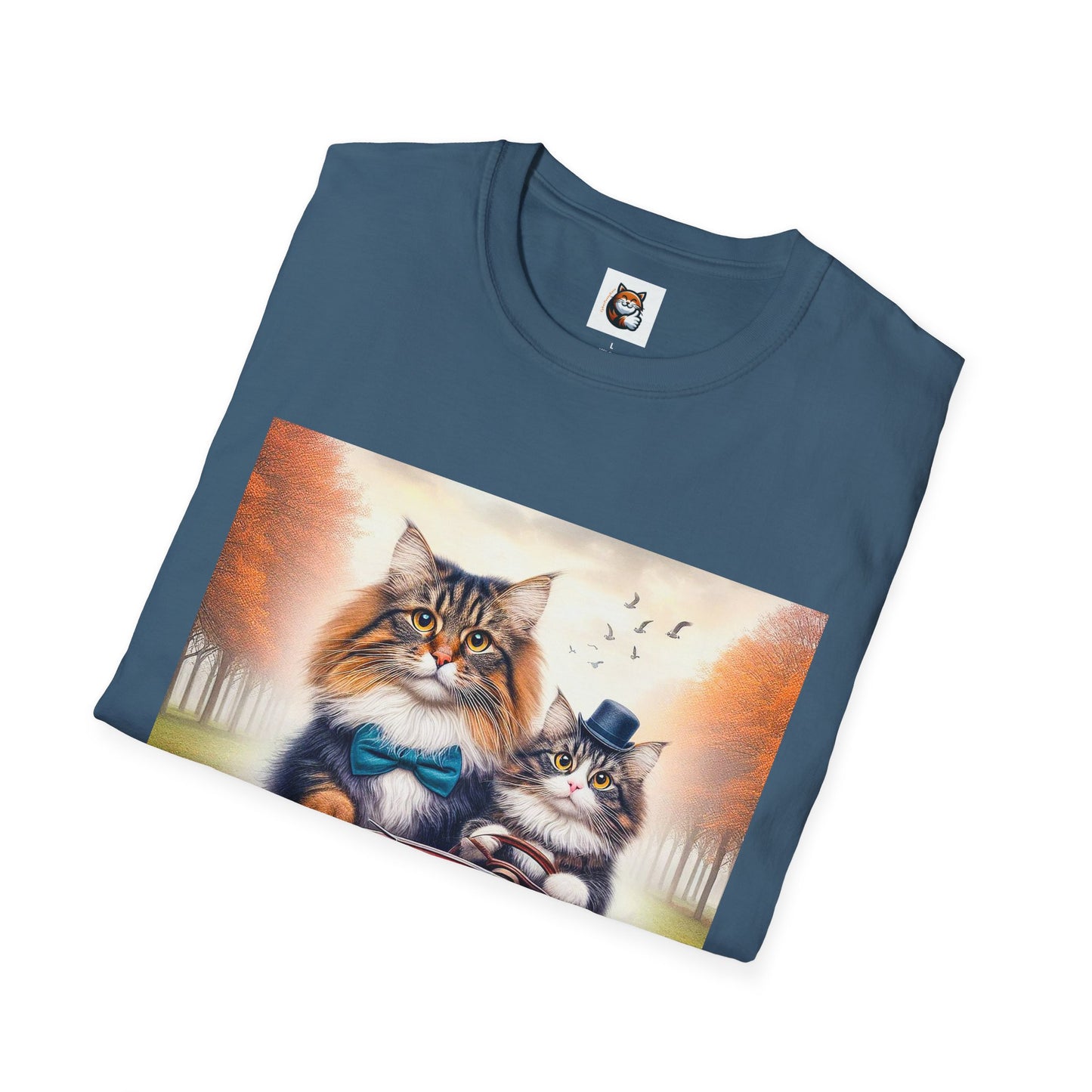 Wacky Norwegian Forest Cat Unisex Softstyle T-Shirt