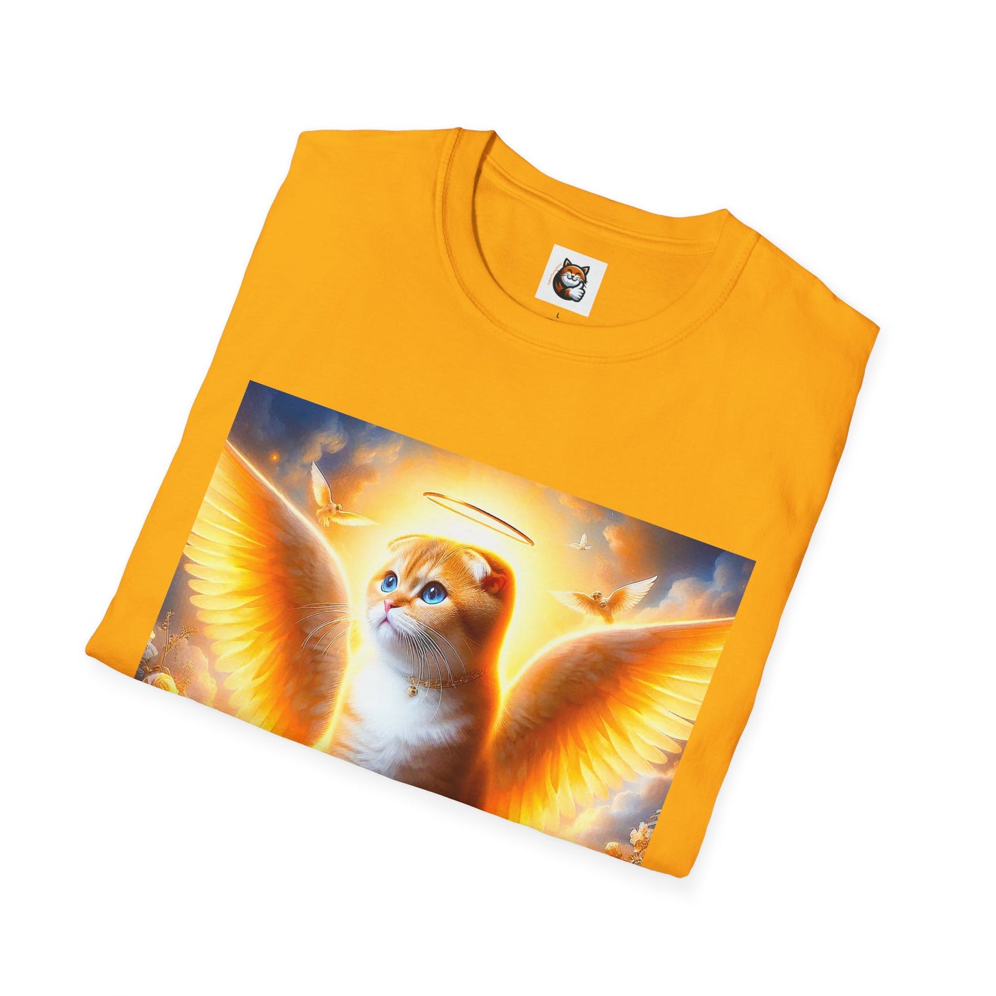 Scottish Fold Cat golden Angel T-Shirt