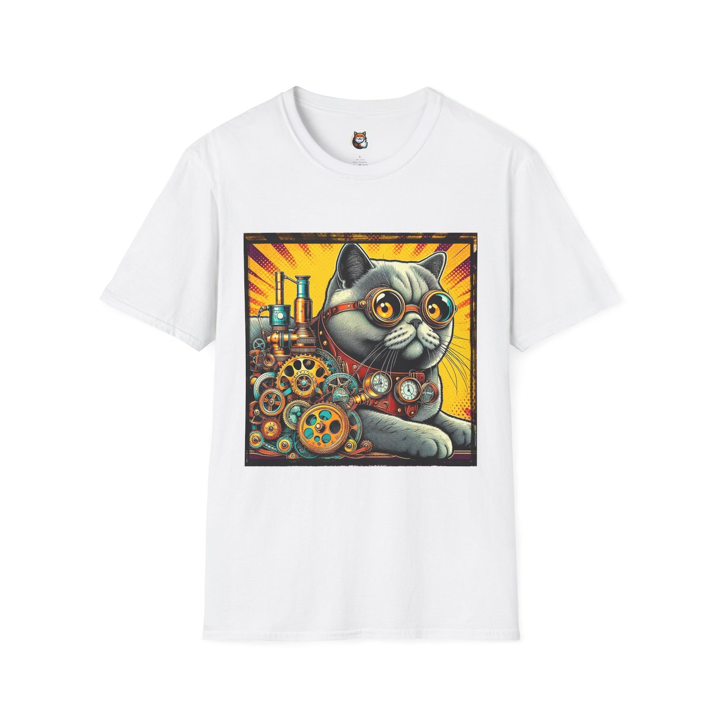 British Shorthair steam punk Softstyle T-Shirt