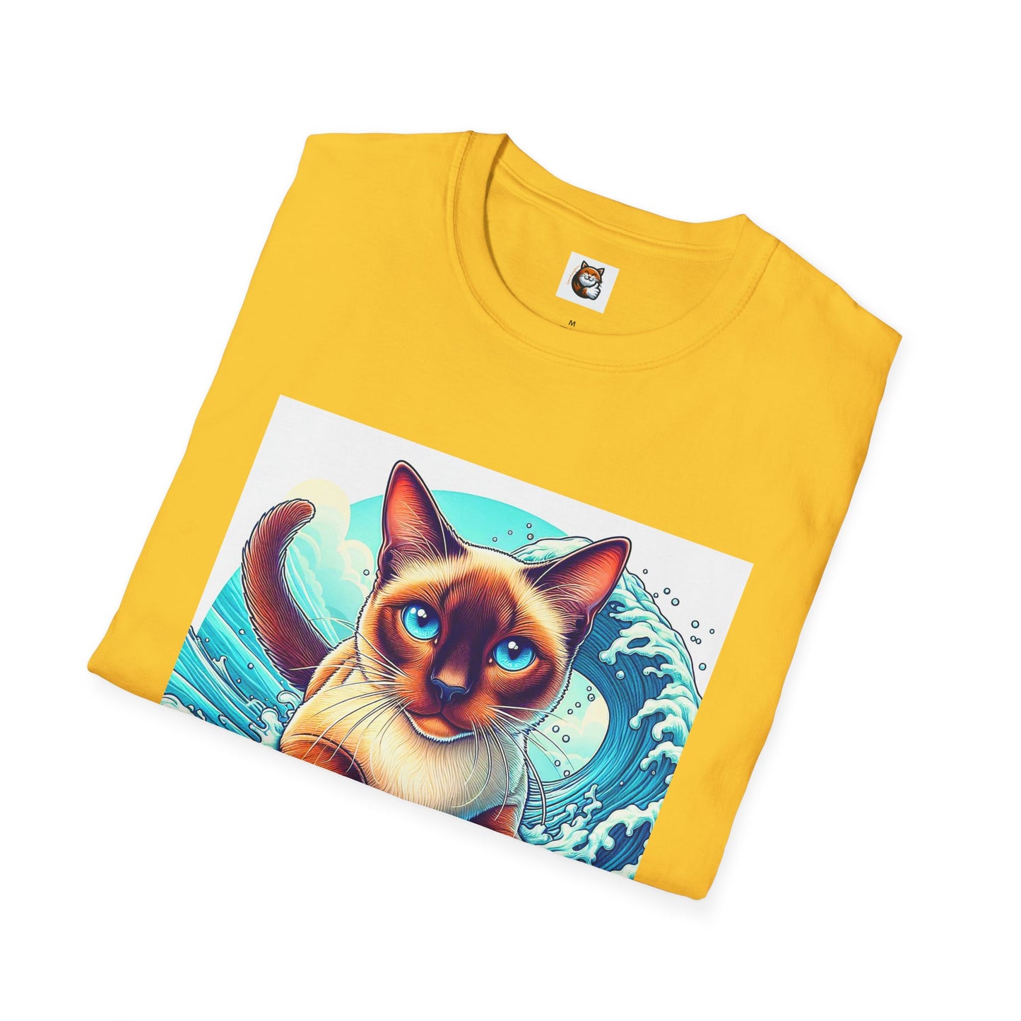 Surfing Siamese Cat