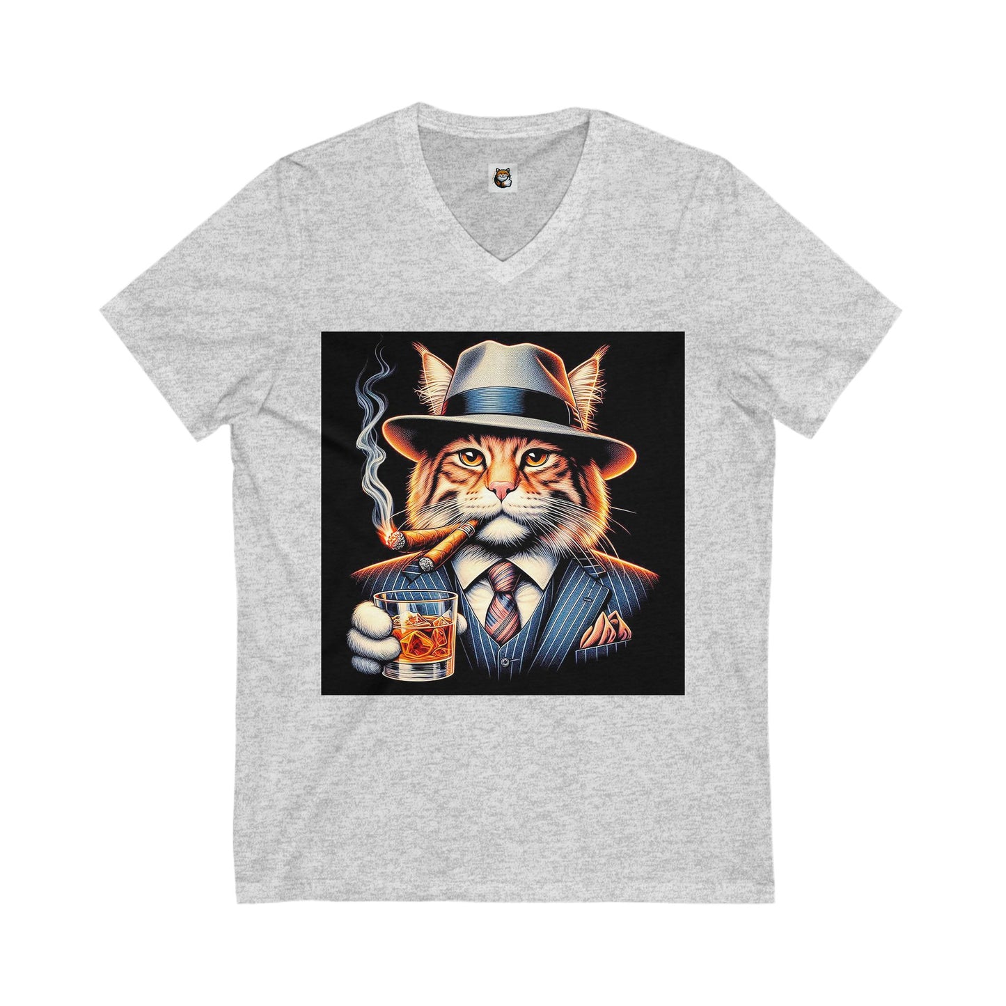 Maine Coon Unisex Jersey Short Sleeve V-Neck Tee