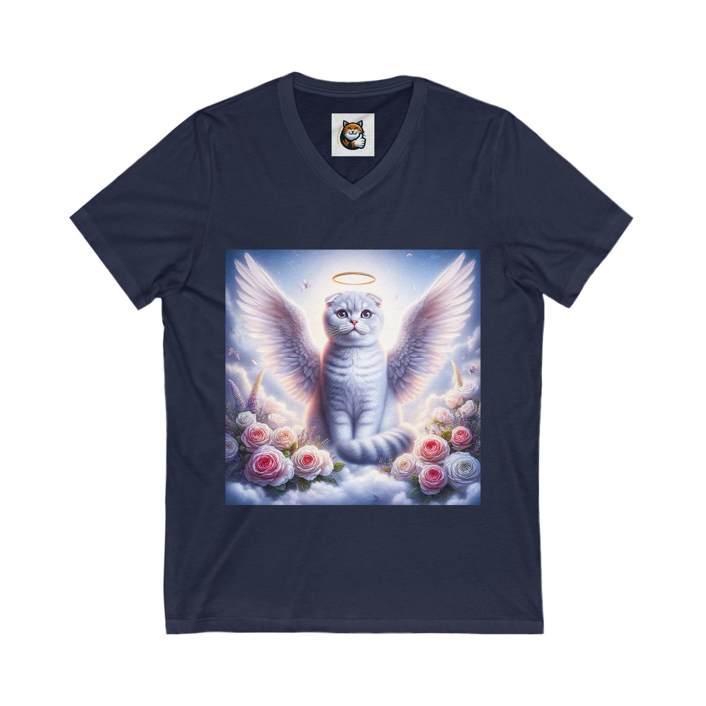 Scottish Fold Cat white Angel
