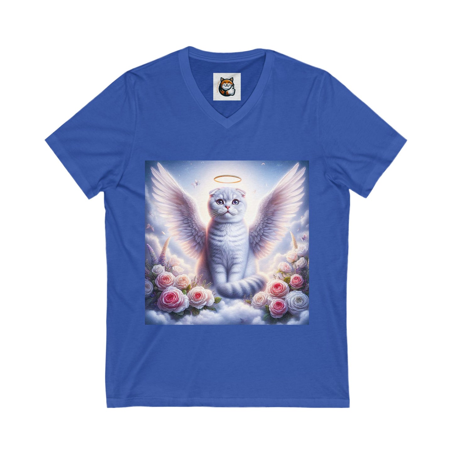 Scottish Fold Cat white Angel