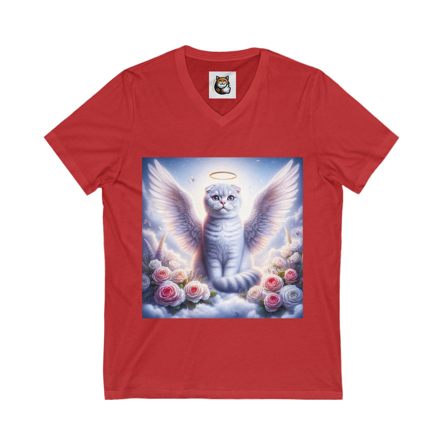 Scottish Fold Cat white Angel