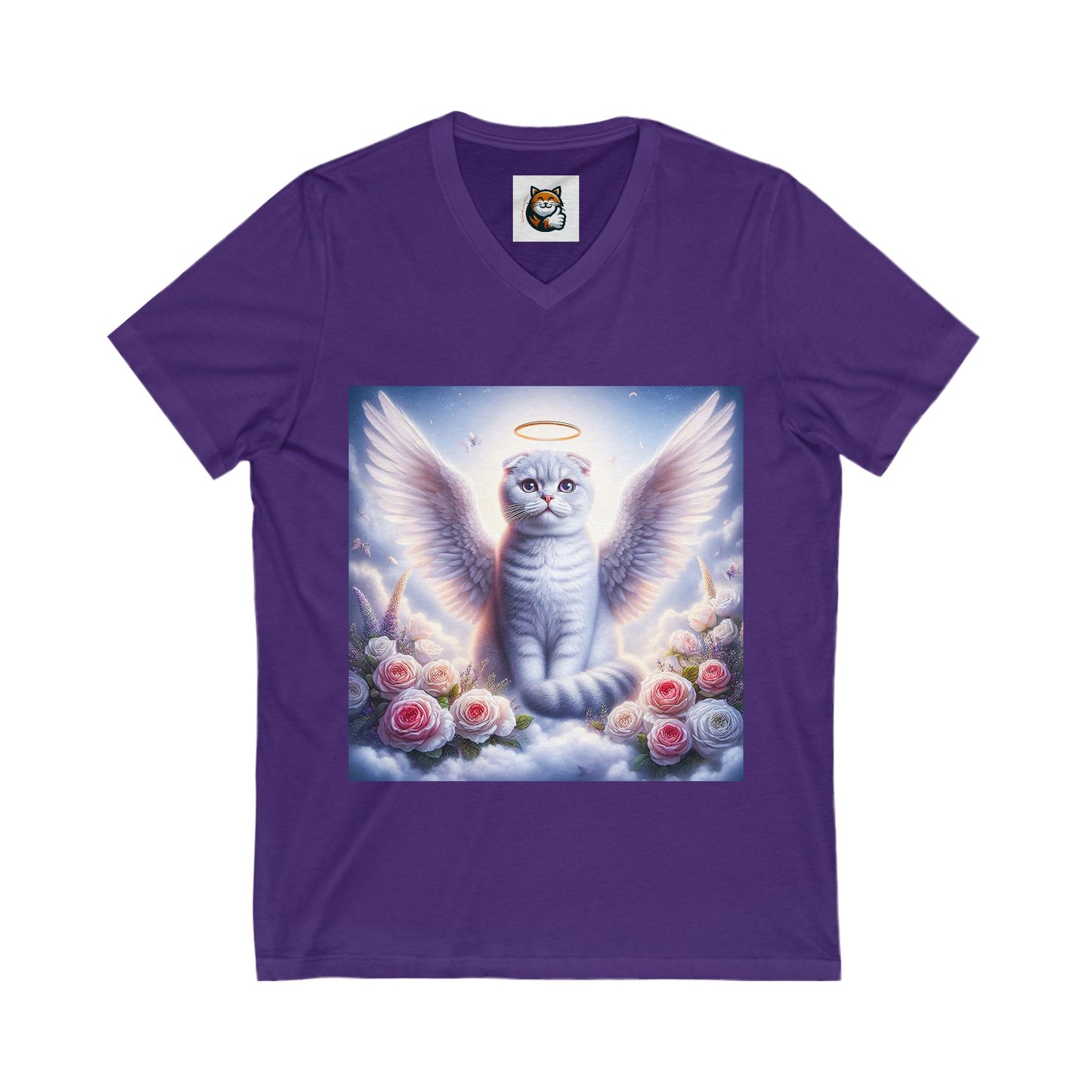 Scottish Fold Cat white Angel