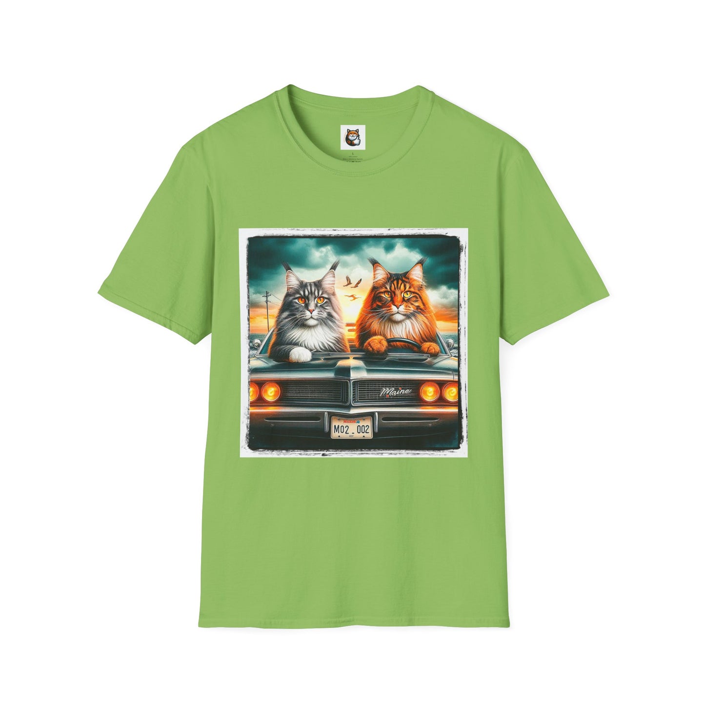 Wacky Maine Coon Unisex Softstyle T-Shirt