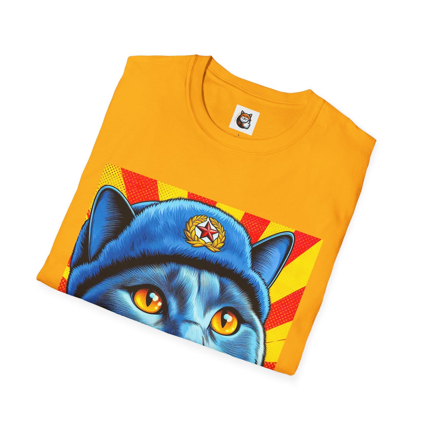 Russian Blue Cat Unisex Softstyle T-Shirt