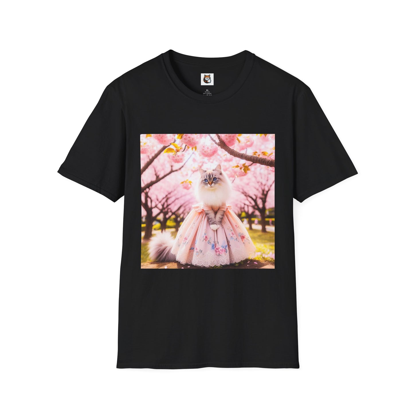 Siberian Cat pink dress shirt