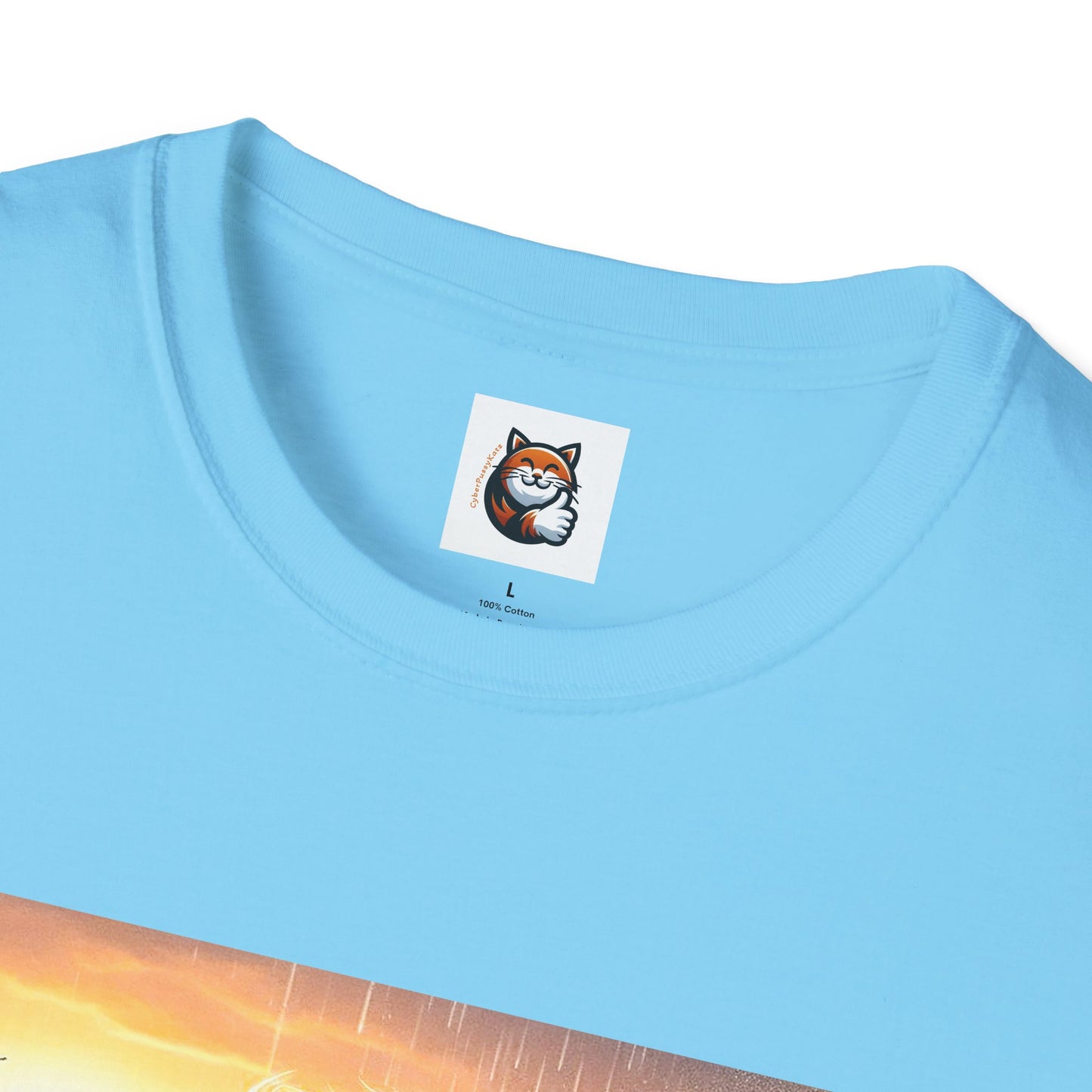 Selkirk Rex Cat T-Shirt -handsome surfer