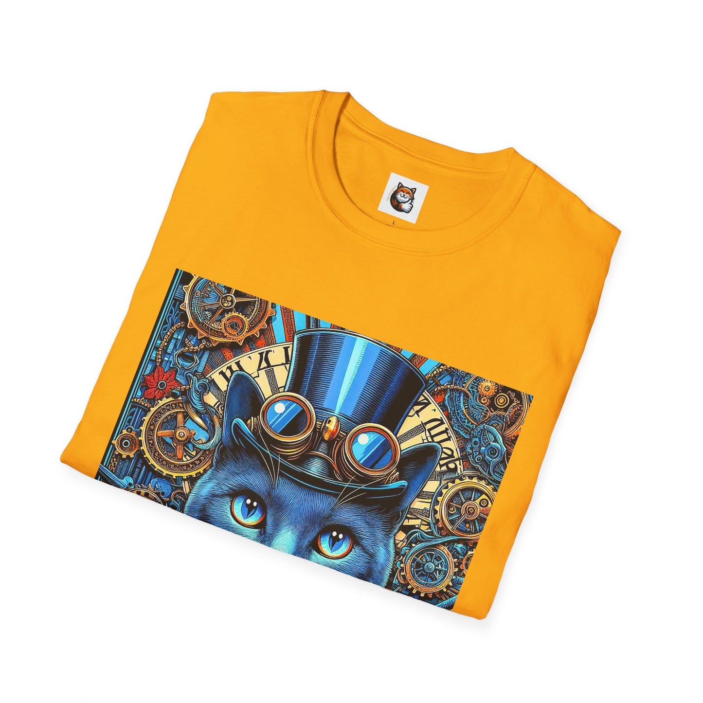 Russian Blue Cat Unisex Softstyle T-Shirt