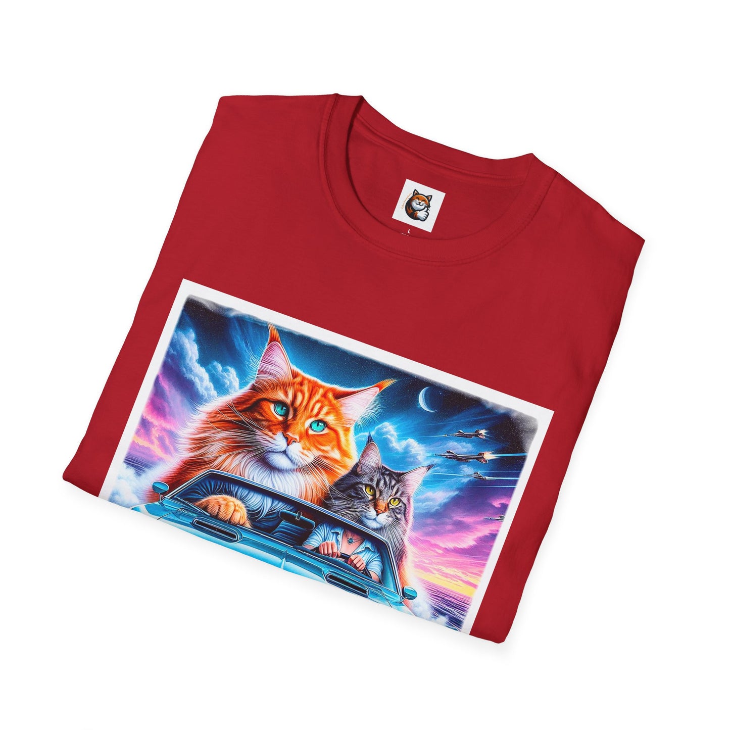 Wacky Maine Coon Unisex Softstyle T-Shirt