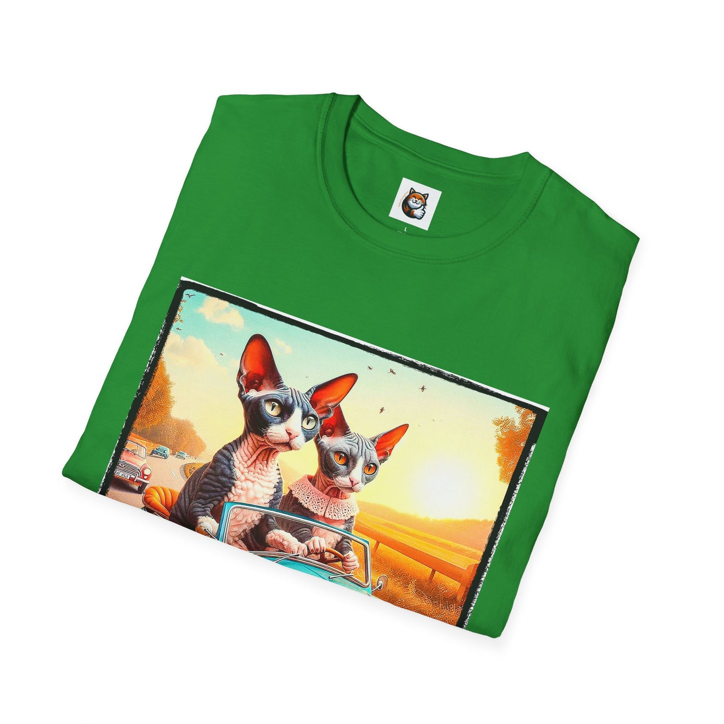 Wacky Cornish Rex Cat tiny car T-Shirt