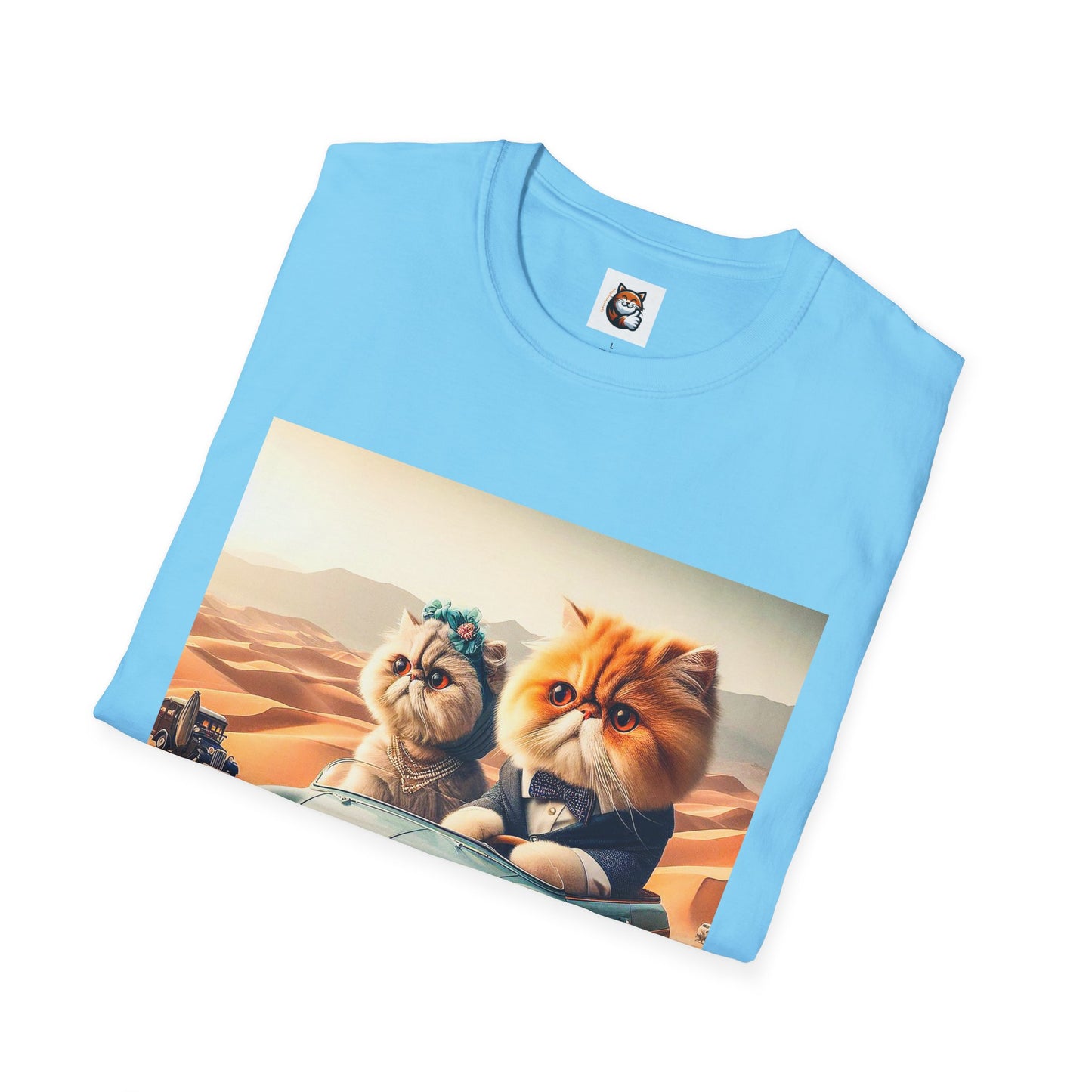 Wacky Persian Cat Unisex Softstyle T-Shirt