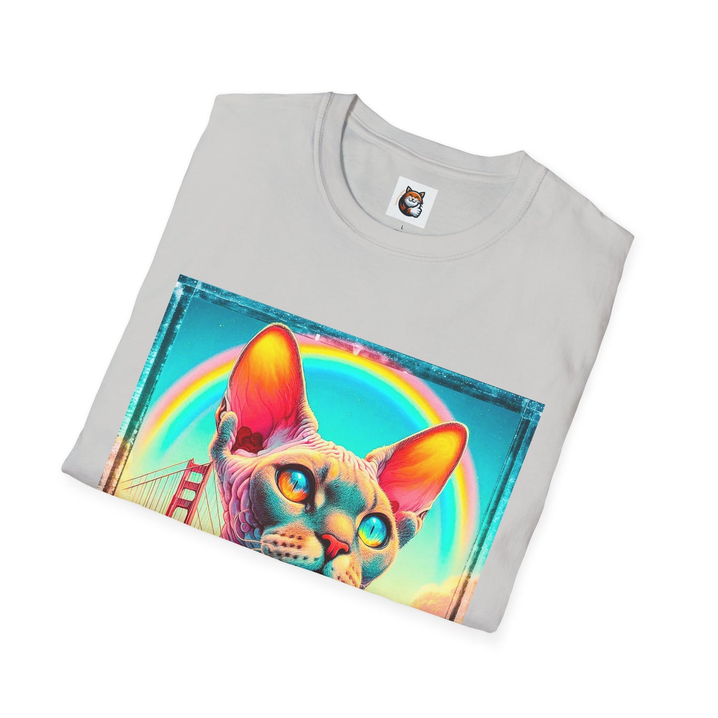 Devon Rex Cat Unisex Softstyle T-Shirt