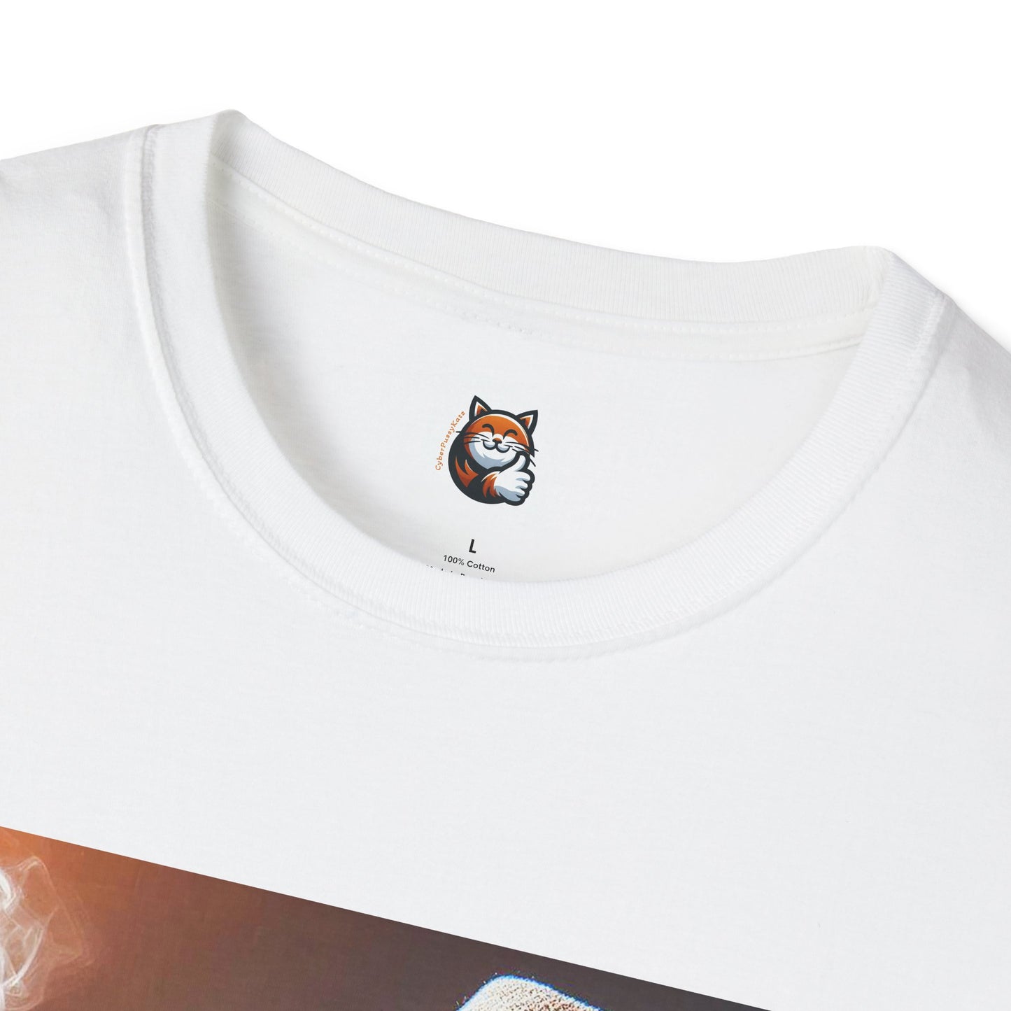 Devon Rex Cat whiskey drinker Softstyle T-Shirt