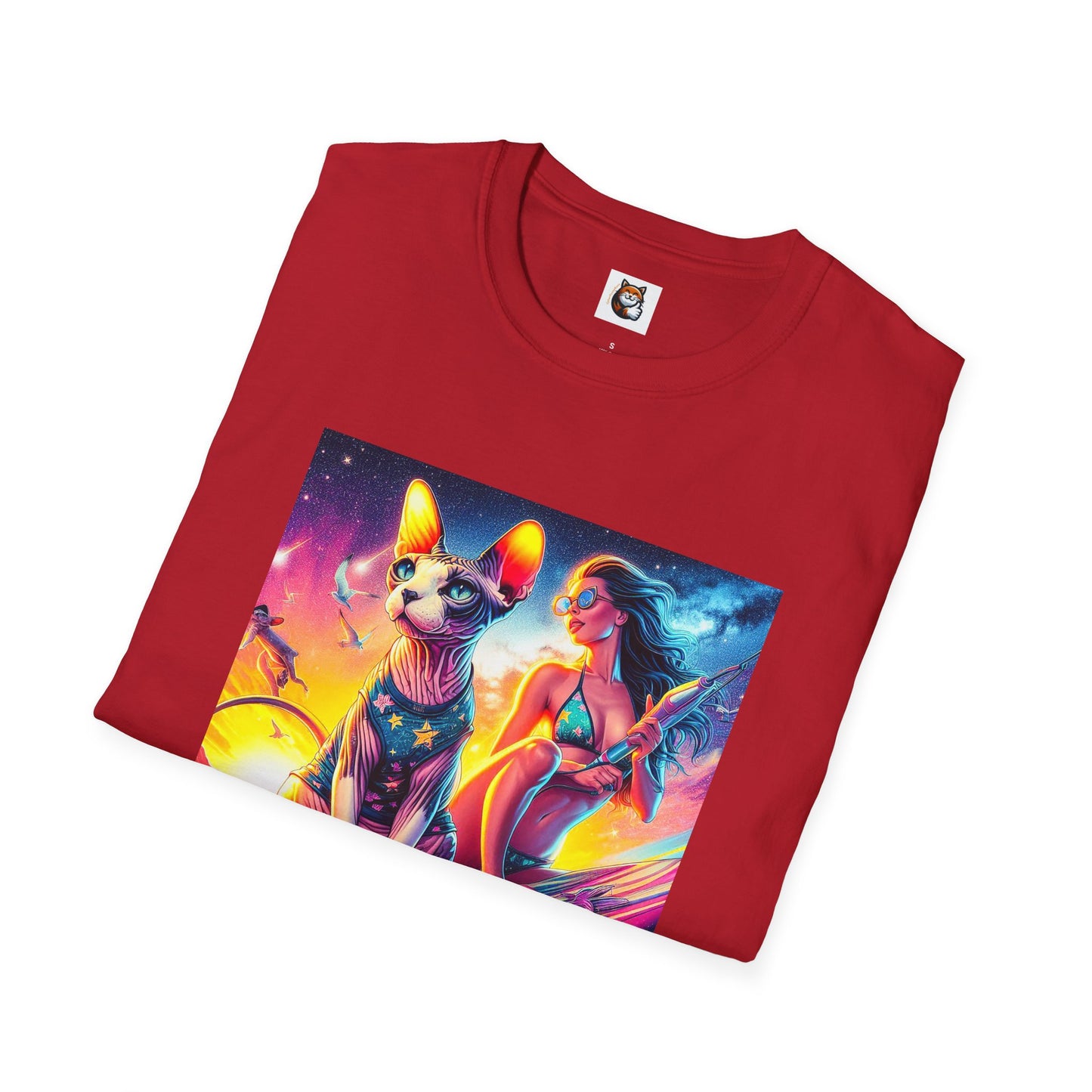 Sphynx Cat surfing queen shirt