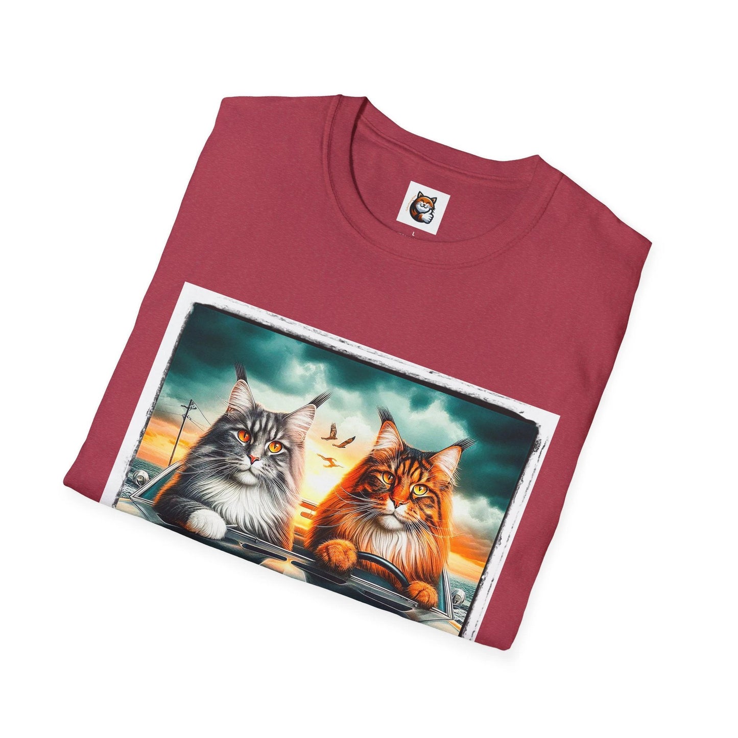 Wacky Maine Coon Unisex Softstyle T-Shirt by Printify
