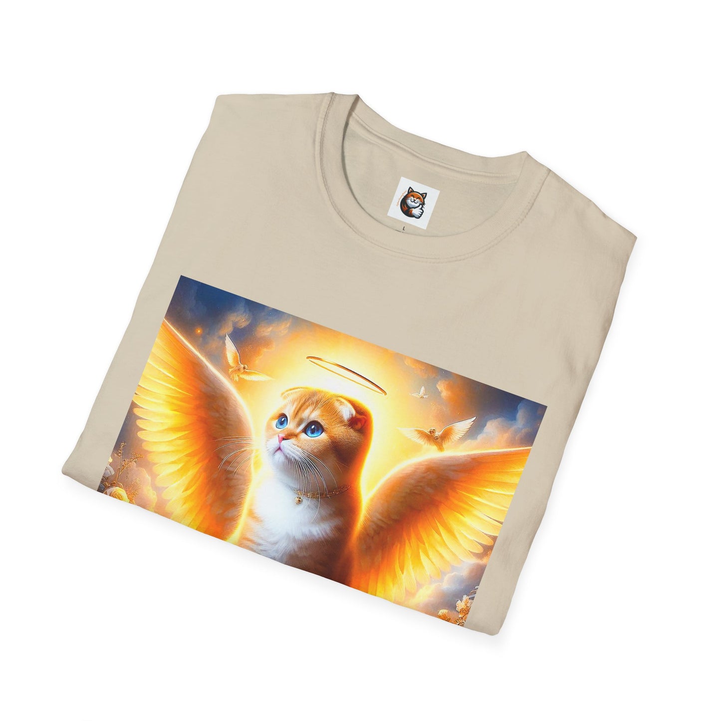 Scottish Fold Cat golden Angel T-Shirt