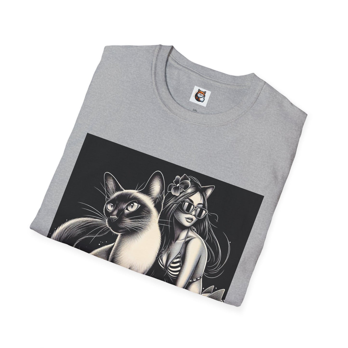 Siamese Cat surfing queen