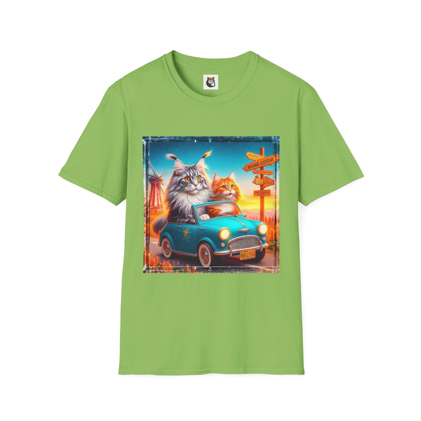 Wacky Maine Coon Unisex Softstyle T-Shirt
