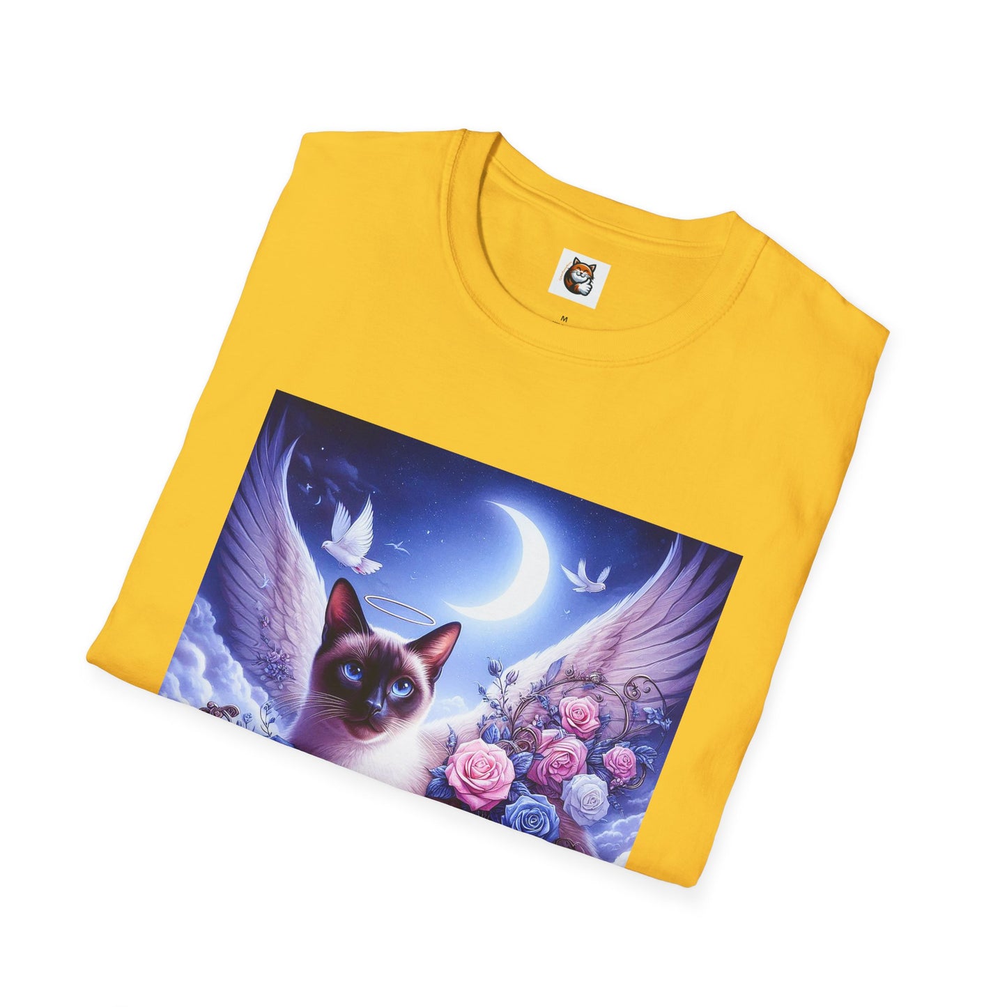 Siamese Cat clouds and flowers
