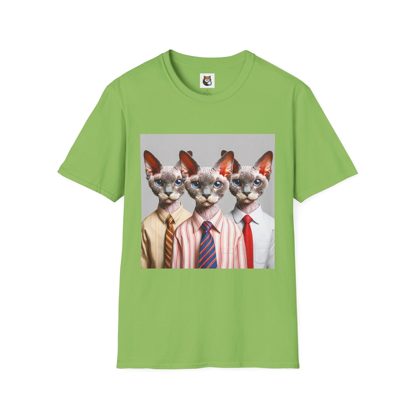 Devon Rex Cat business suits Softstyle T-Shirt